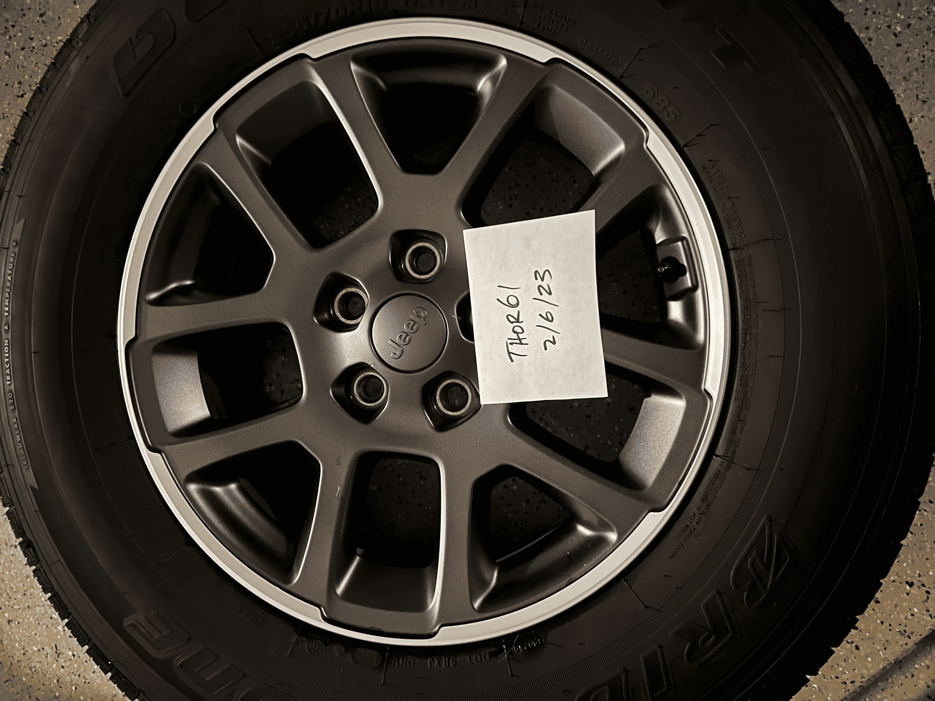 Jeep Gladiator 2020 Overland Spare tire replacement with TPMS - $0 (Free!) tempImageTFmjhq