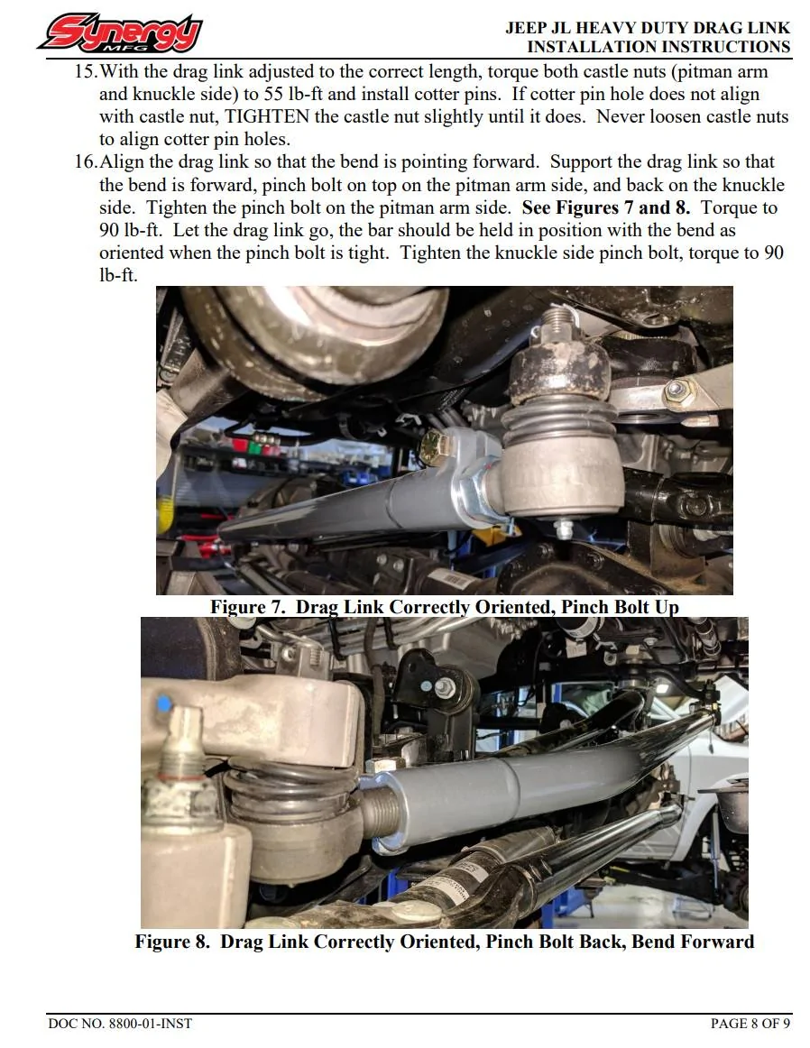 Jeep Gladiator 2021 Mojave and steering stabilizer benefits drag link torque synergy