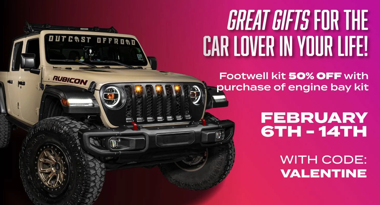 Jeep Gladiator Save on Footwell LED Lighting this Valentines! valentines-promo-forum-JT