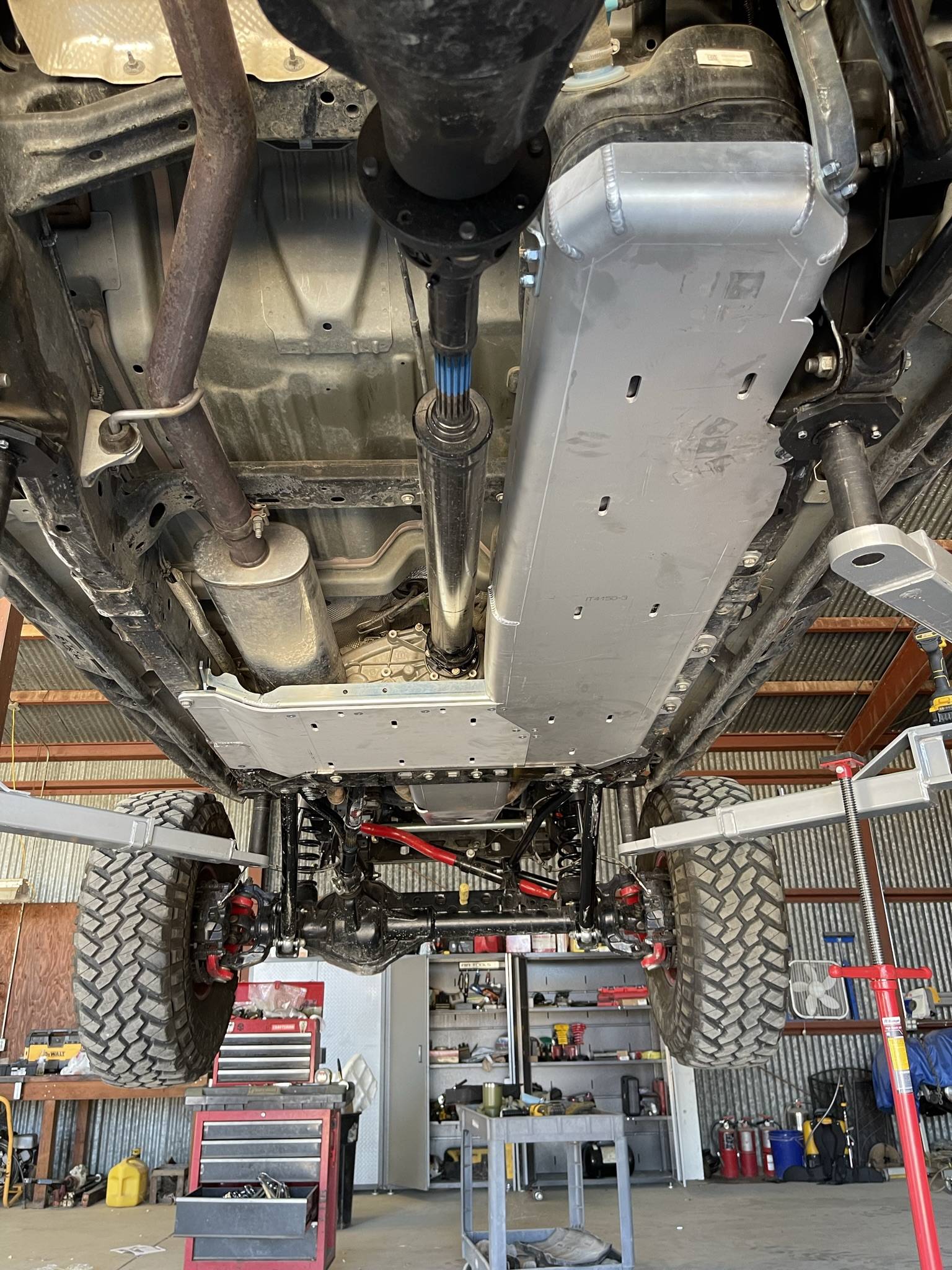 Jeep Gladiator Full belly aluminum skid plate comparison IMG_6524.JPEG