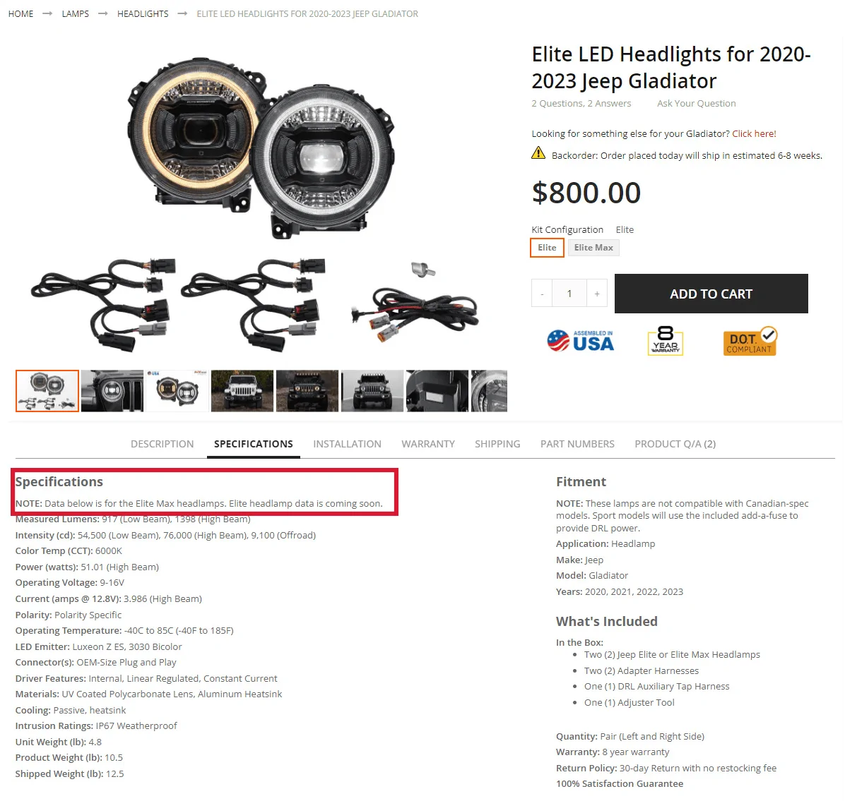 Jeep Gladiator NEW! Elite Series JL Wrangler & JT Gladiator LED Headlights from Diode Dynamics c0oVa9l