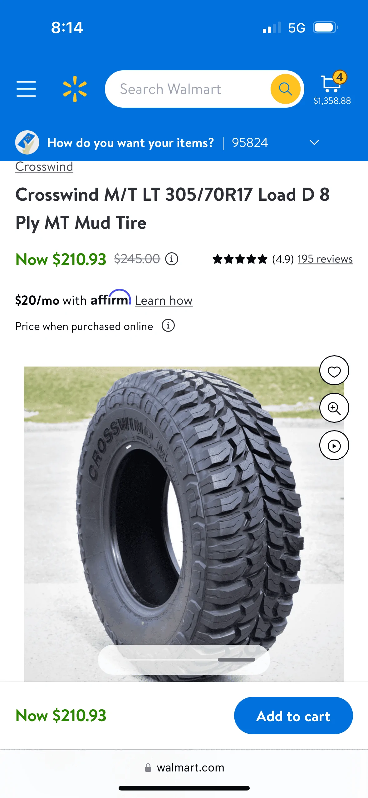 Jeep Gladiator Crosswind 35’s (Walmart $210 each currently) DEAD3BB9-5A92-4FAB-AC2F-36C3BFB4A88C
