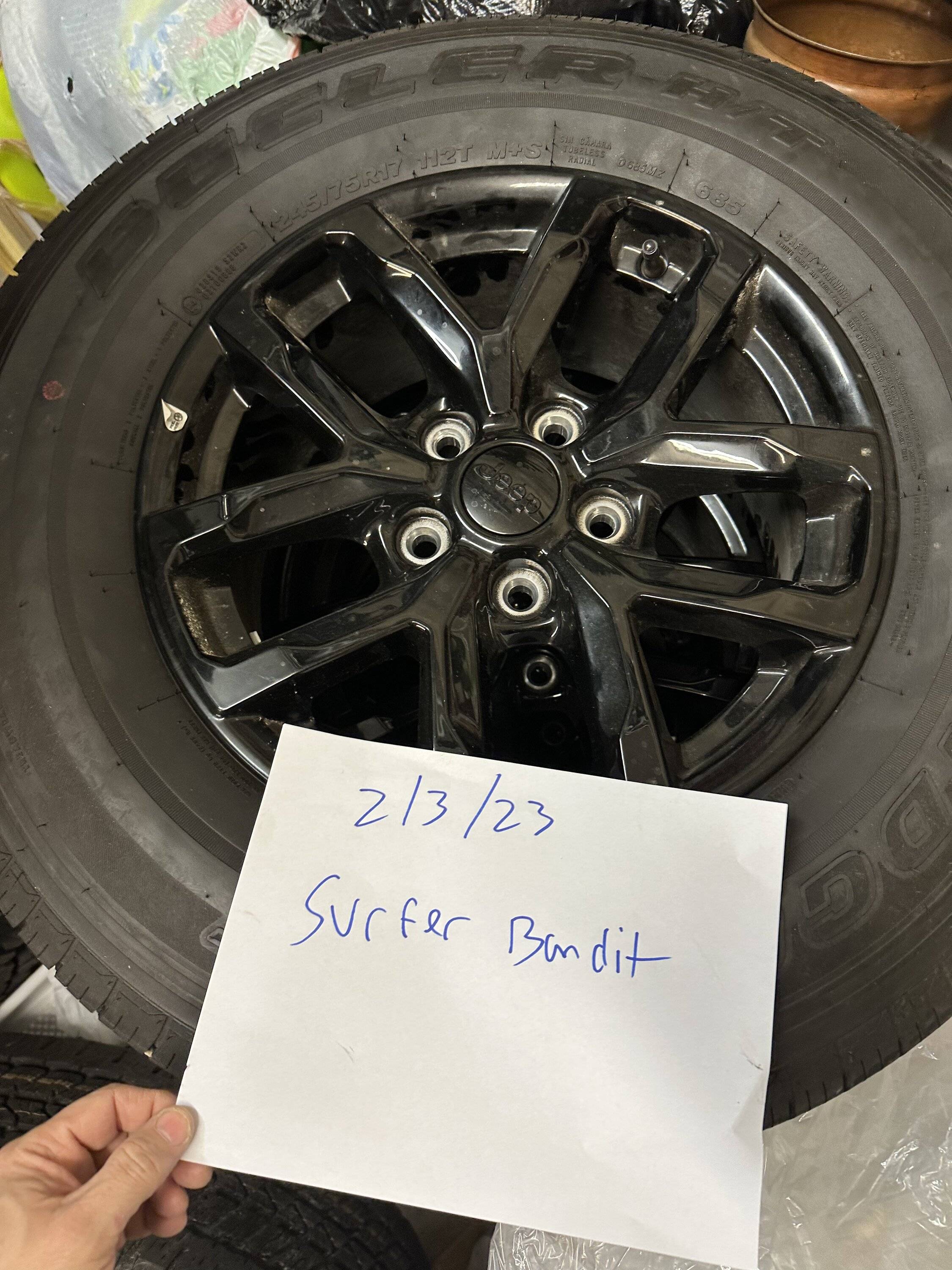 Jeep Gladiator Wheels and tires off of a brand new gladiator 1