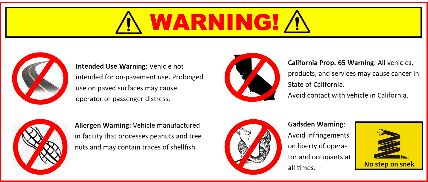 Jeep Gladiator Covering up visor warning decals. Jeep Visor Warning Sticker