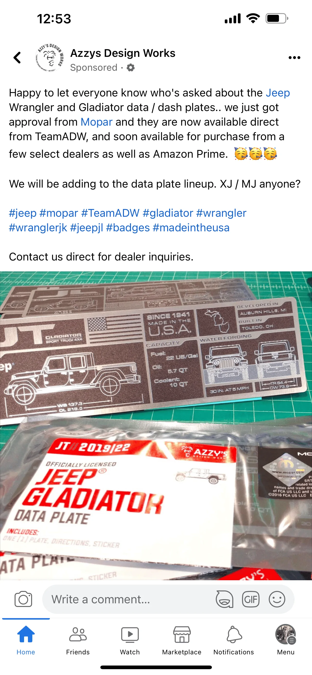 Jeep Gladiator Covering up visor warning decals. IMG_9964