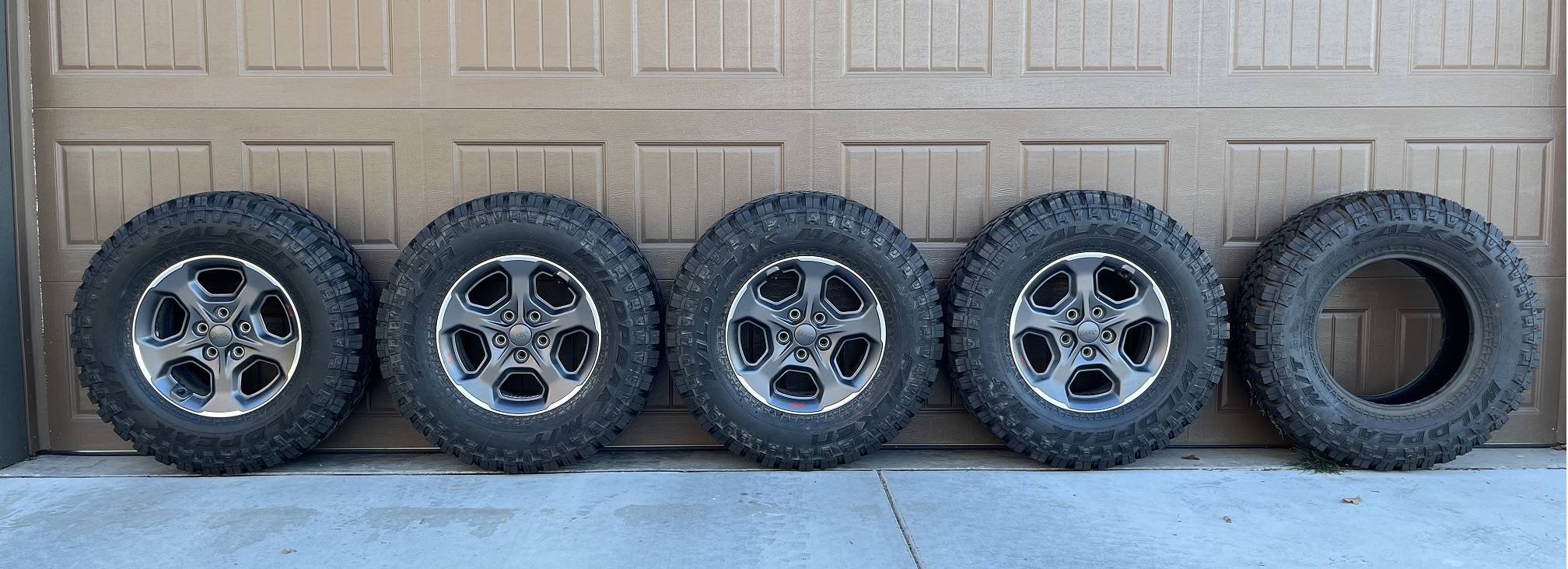 Jeep Gladiator Falken Wildpeak Takeoffs on Rubicon wheels with TPMS Takeoffs 1 50 percent croppped