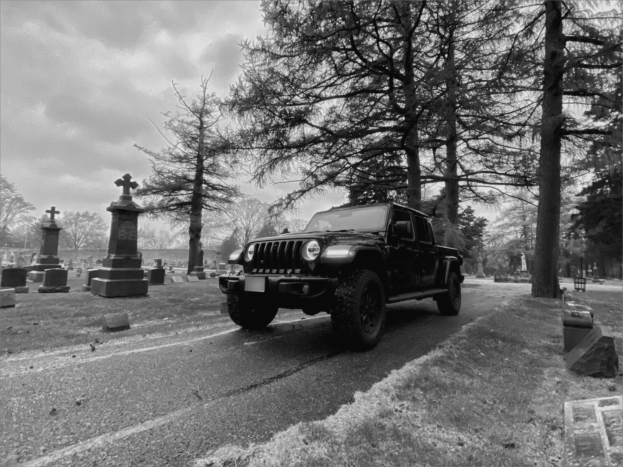 Jeep Gladiator Gladiator Glamour Shots jeep-gladiator-cemetery