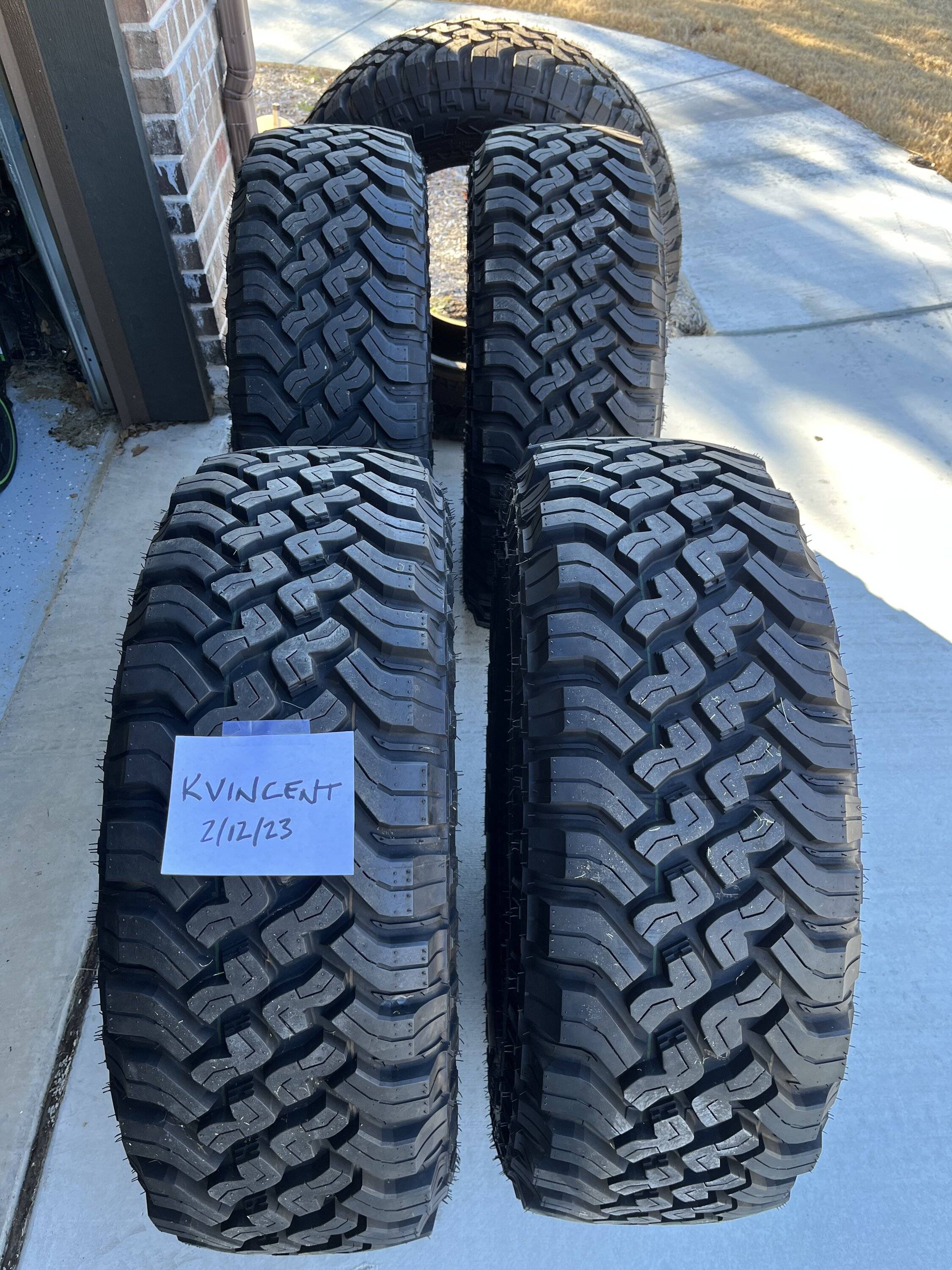 Jeep Gladiator Falken Wildpeak Takeoffs on Rubicon wheels with TPMS Takeoffs with note