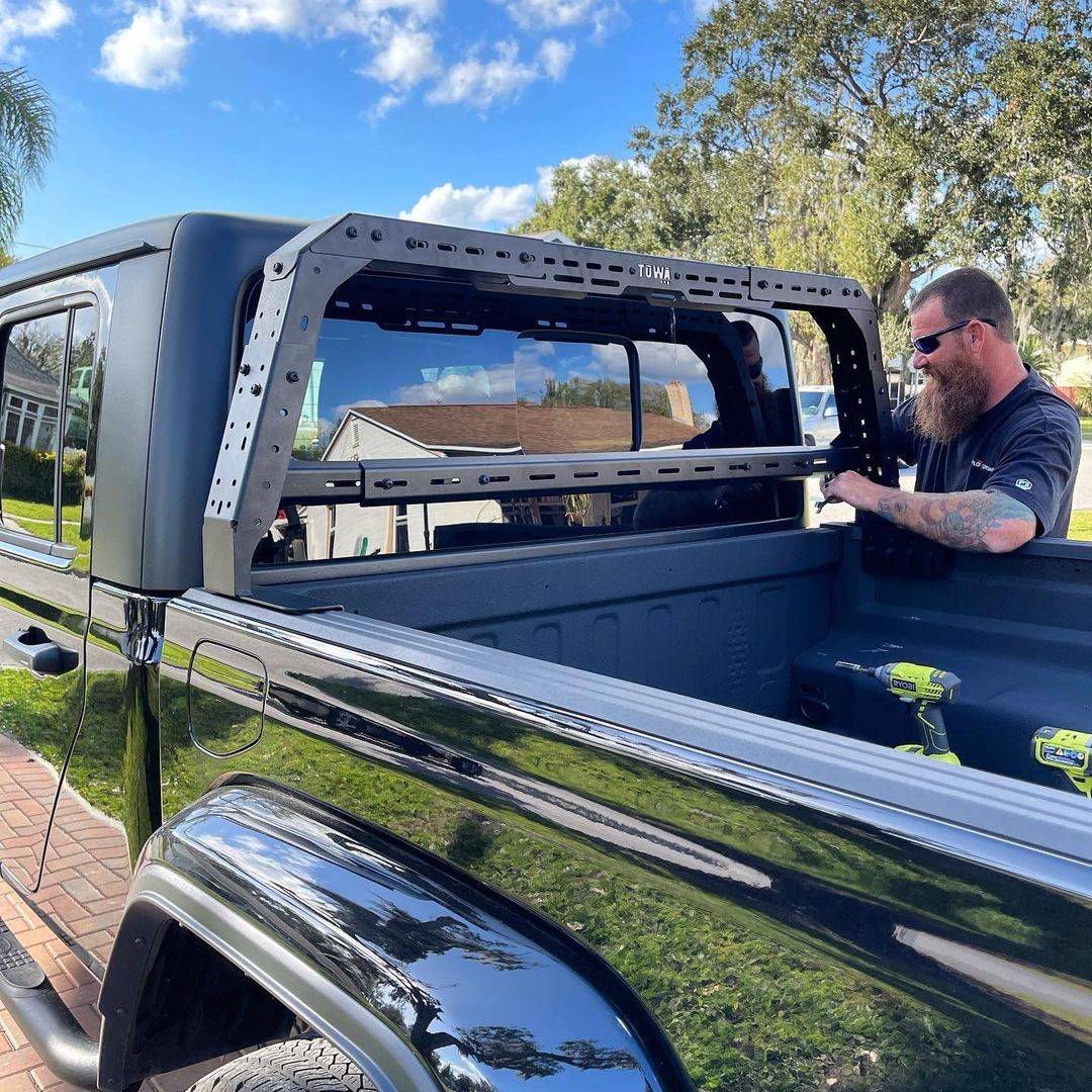 Jeep Gladiator TUWA Pro introduces a new design to Shiprock Mid Rack Collection --  height adjustable version! 328803315_993716421593095_2944539828894266652_n (1)