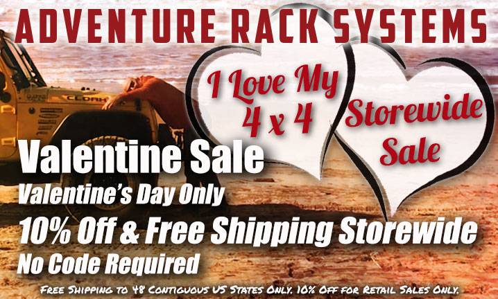 Jeep Gladiator Adventure Rack Systems / MetalCloak Valentine's Sale TODAY! Large-Sales-Block-2023Valentines-ARS-Mobile