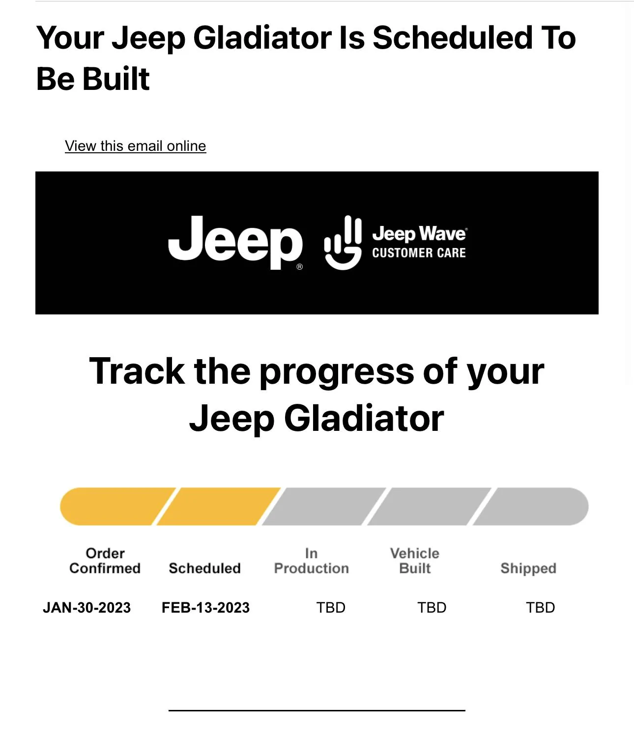 Jeep Gladiator 2023 Jeep Gladiator Order…What step are you in? A19B7DB6-17D1-4FB4-9010-2D84A1F96A65