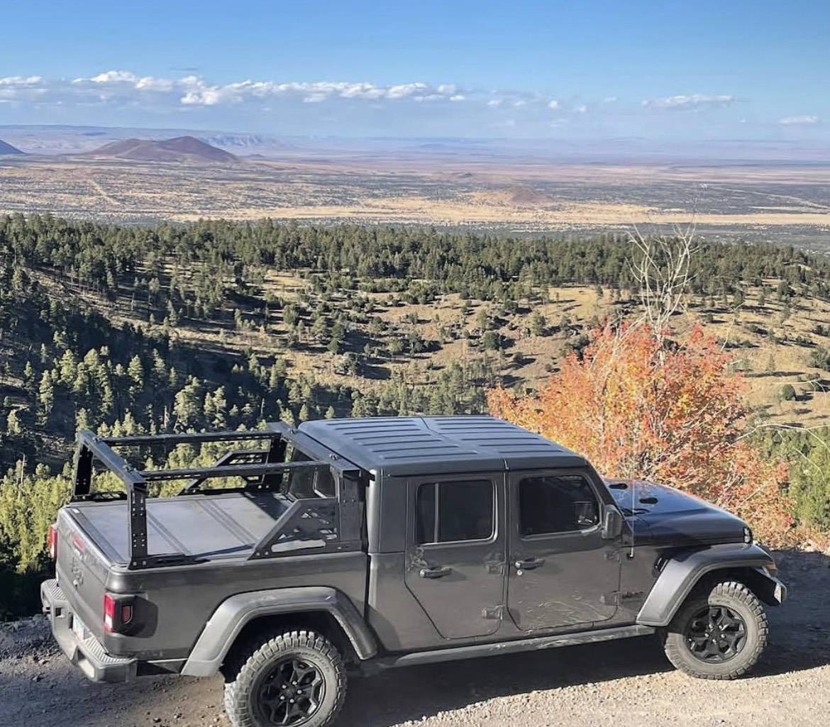 Jeep Gladiator TUWA Pro introduces a new design to Shiprock Mid Rack Collection --  height adjustable version! IMG_3848