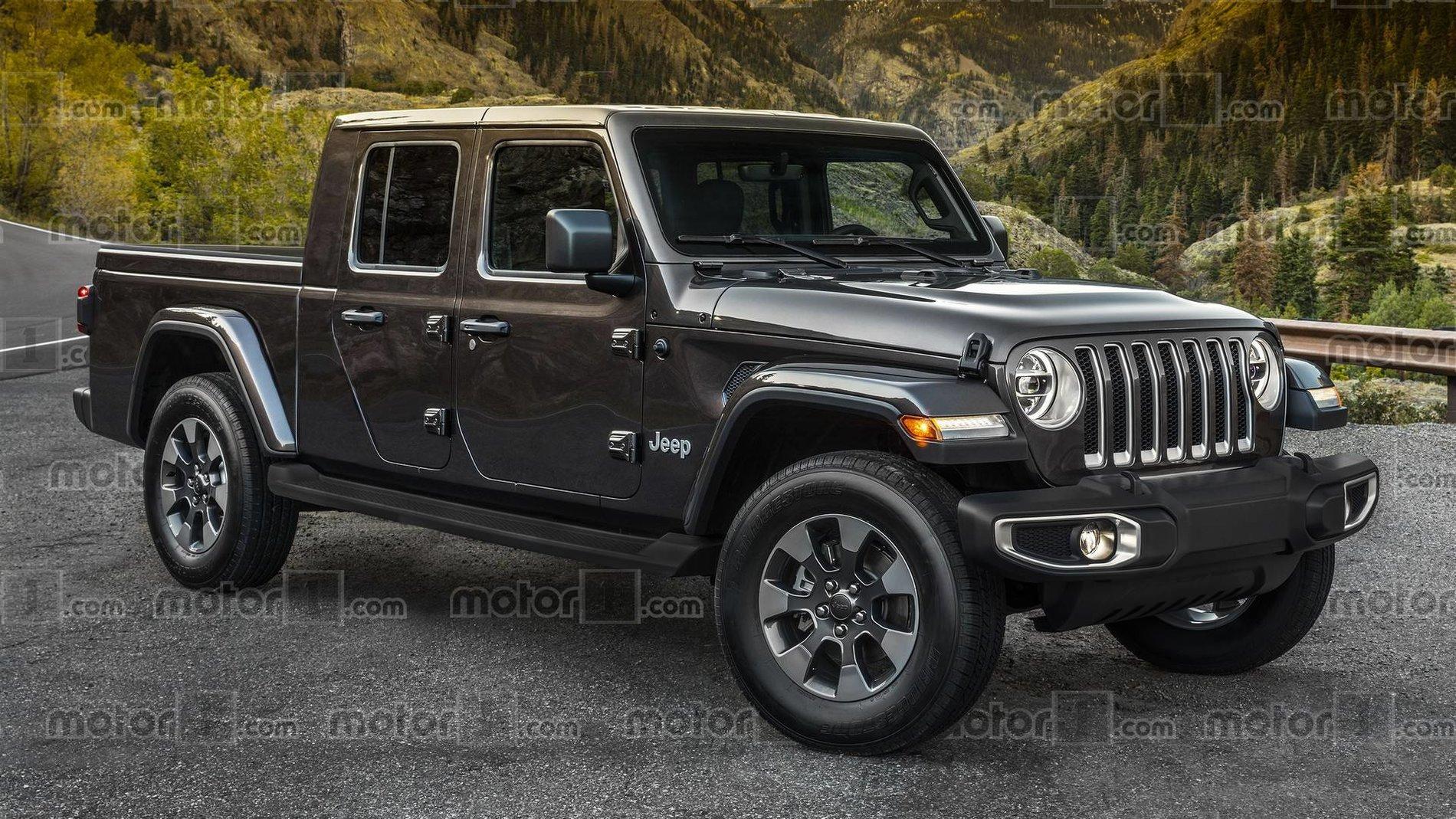 Jeep Gladiator First JT Images! jeep-wrangler-scrambler-pickup-renderin