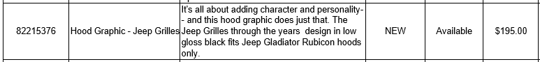 Jeep Gladiator Mopar Parts Numbers and List for Jeep Gladiator upload_2019-8-30_9-12-32