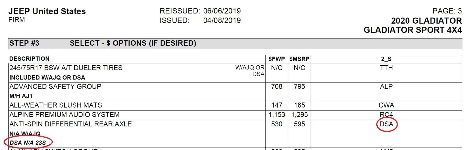 Jeep Gladiator Online Configurator changes? Untitled
