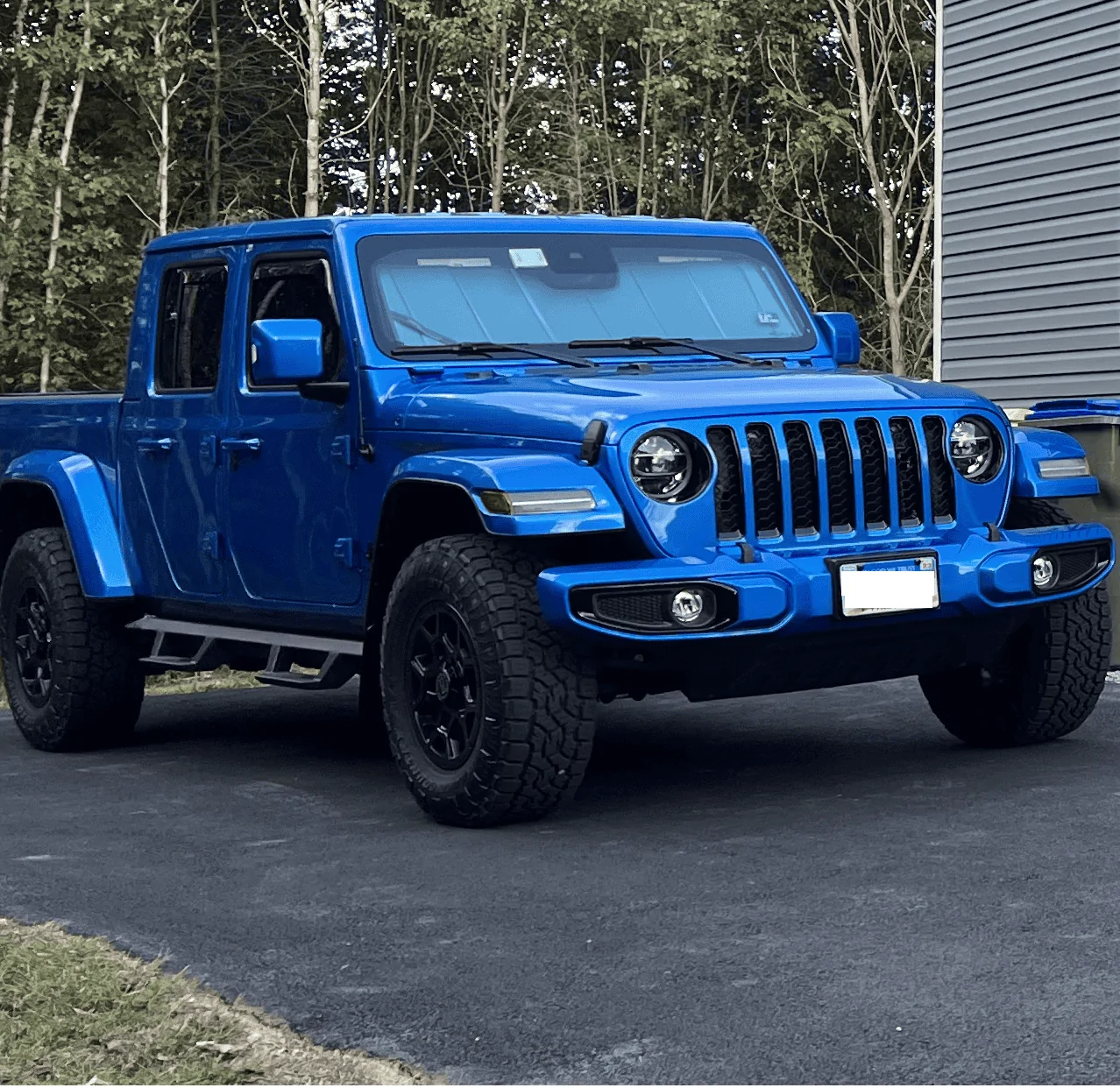 Jeep Gladiator Like new 5pc Set - Black Rhino 33" Wheels & Tires + Factory Spare 1