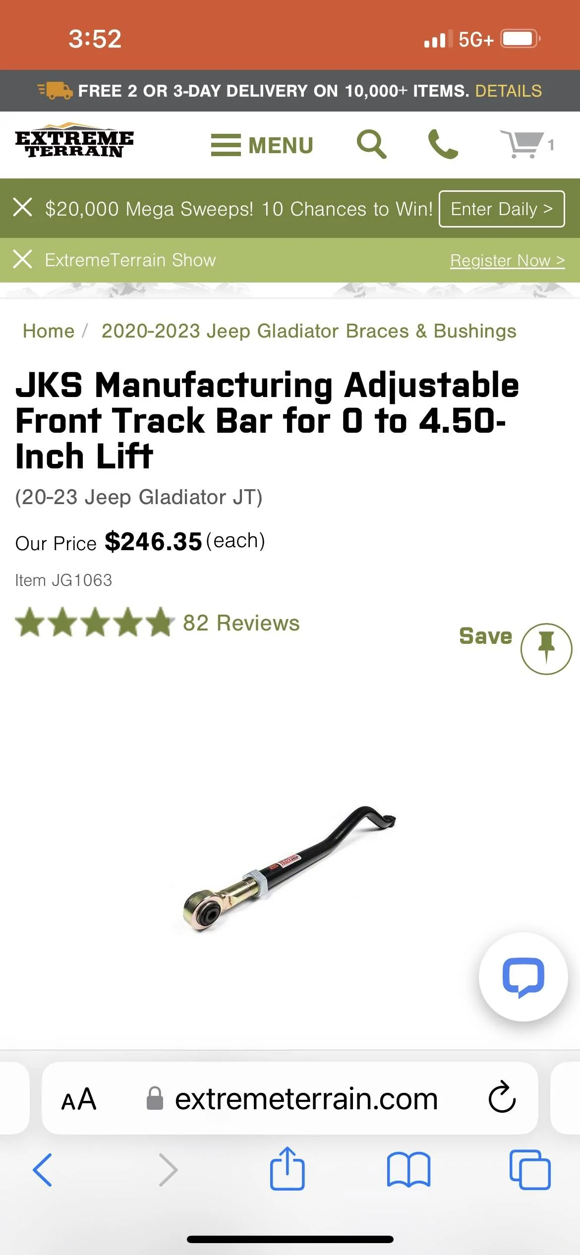 Jeep Gladiator JKS front track bar $120 obo B61A6B64-3D87-4076-A527-B4EBAEAA2EF3