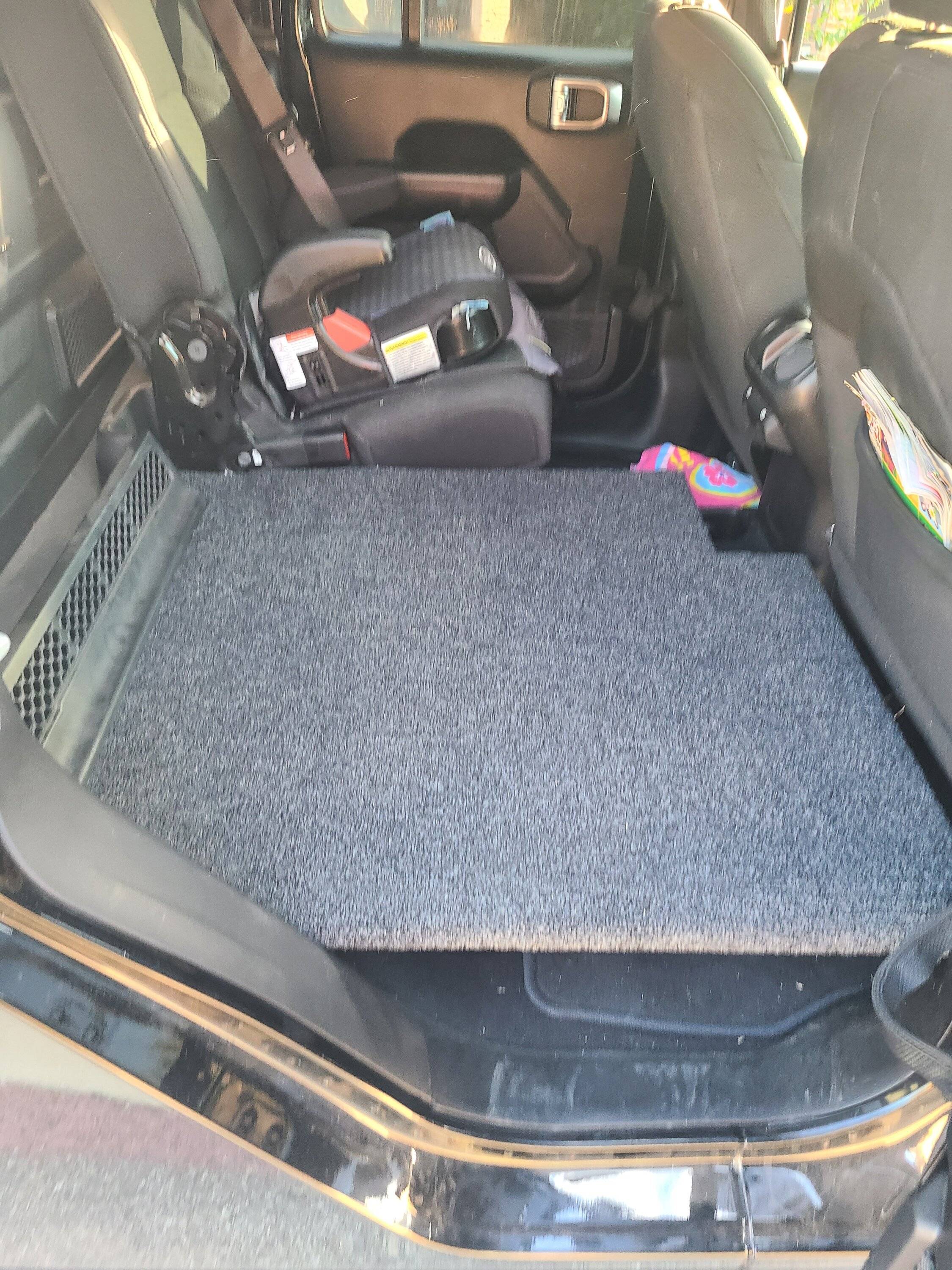 Jeep Gladiator Suggestions for coving DIY seat delete platform 20221023_172137