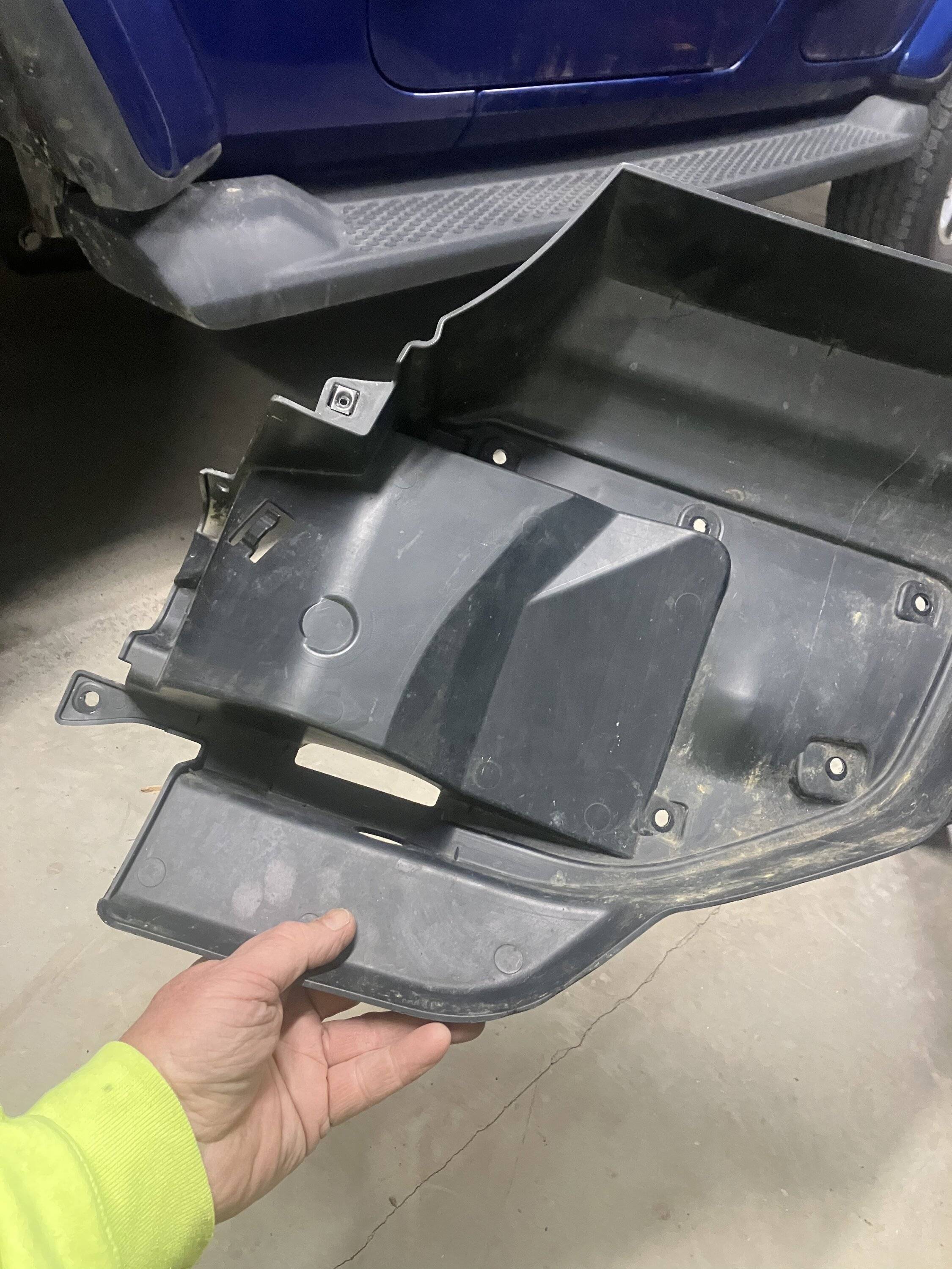 Jeep Gladiator WTB Wheel well air dams from sport front bumper 12E01C35-59C3-4EBD-8151-57769C98C2B5