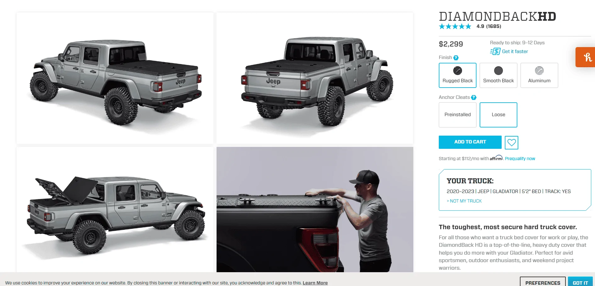 Jeep Gladiator Diamondback HD Bed Cover For Sale Heavy-Duty-Hard-Tonneau-Covers-DiamondBack-HD-Truck-Cover-–-DiamondBack-Covers