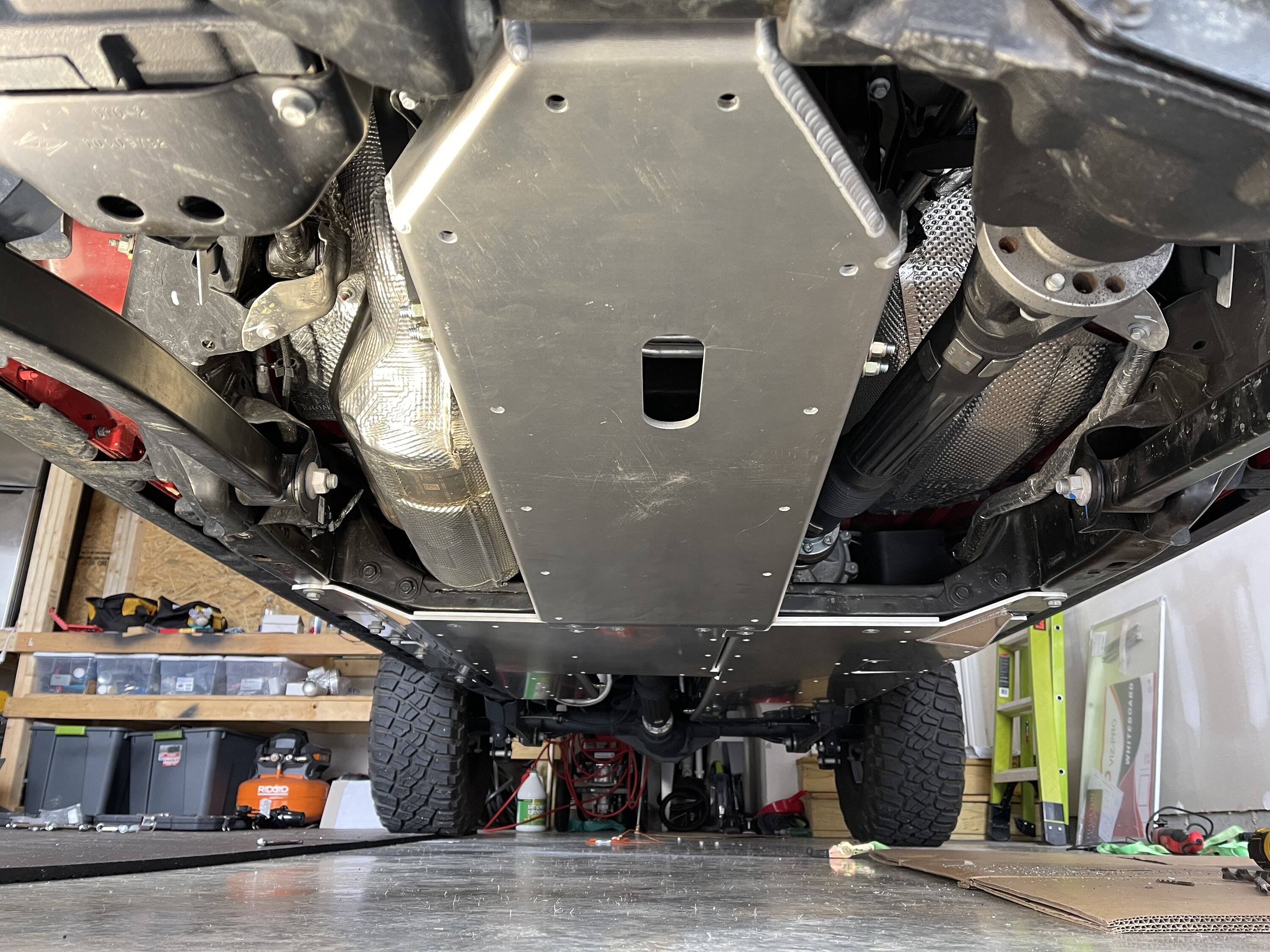 Jeep Gladiator Full belly aluminum skid plate comparison 66C3F4BC-3B94-419C-9BCD-A03978543405
