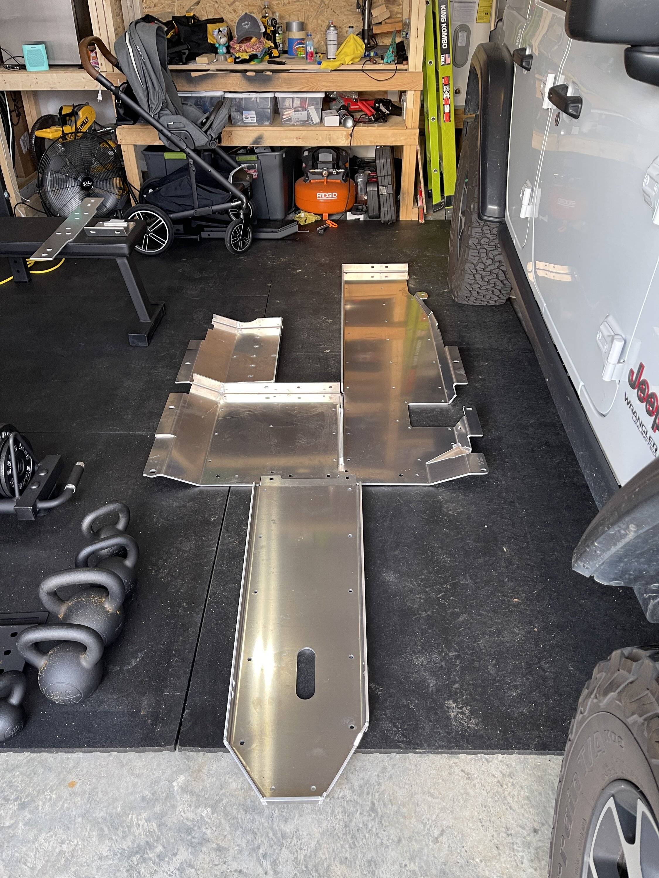 Jeep Gladiator Full belly aluminum skid plate comparison D3AB9317-3266-476F-9F0E-85D7D02927A8