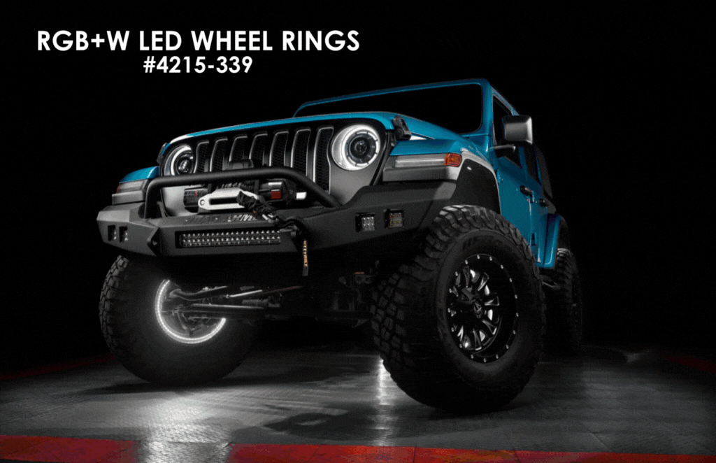 Jeep Gladiator ORACLE LIGHTING PRODUCT OF THE MONTH ORACLE_LIGHTING_RGBW_WHEEL_RINGS