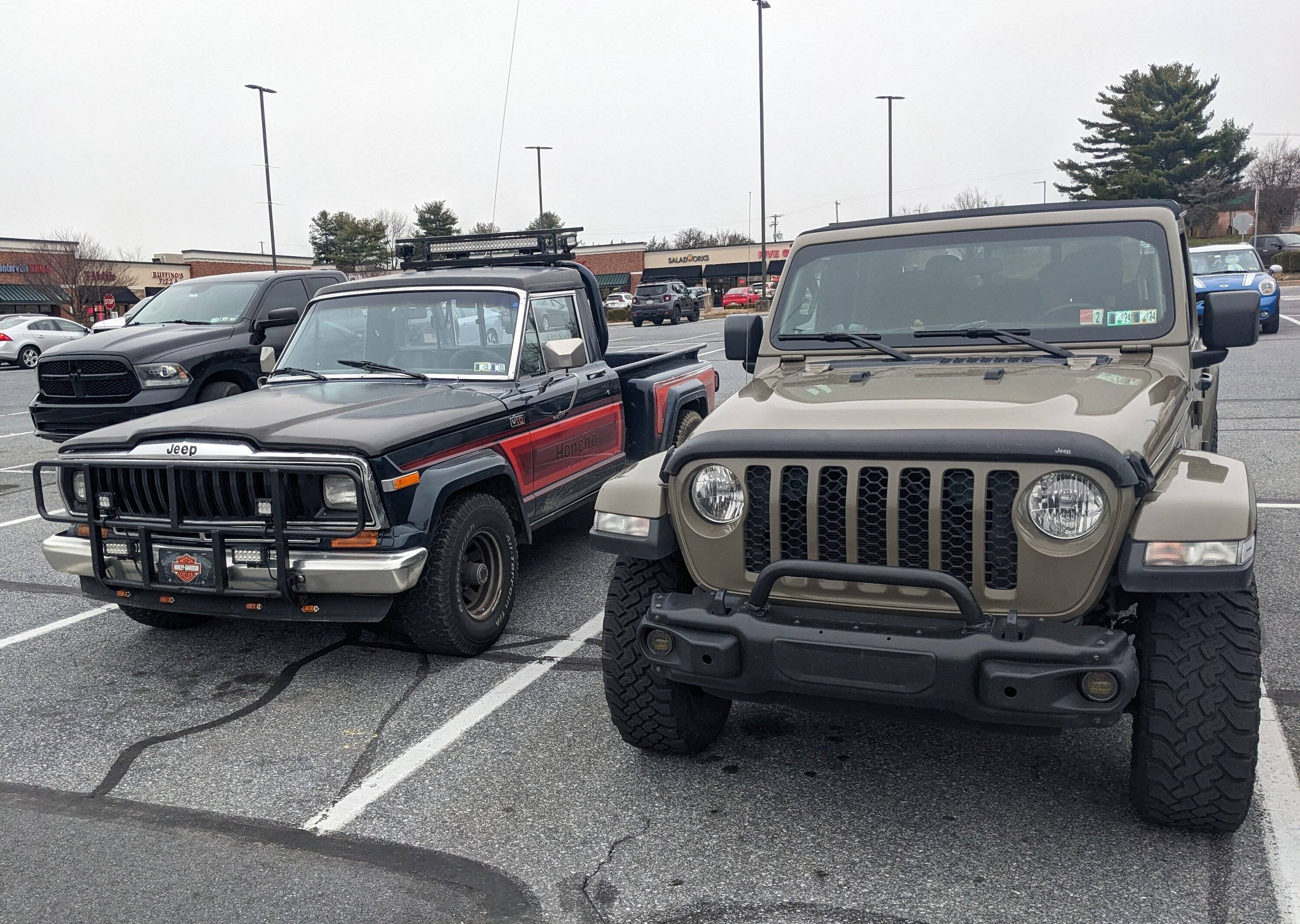 Jeep Gladiator Jeeps Parking Next To Jeeps PXL_20230303_182105723