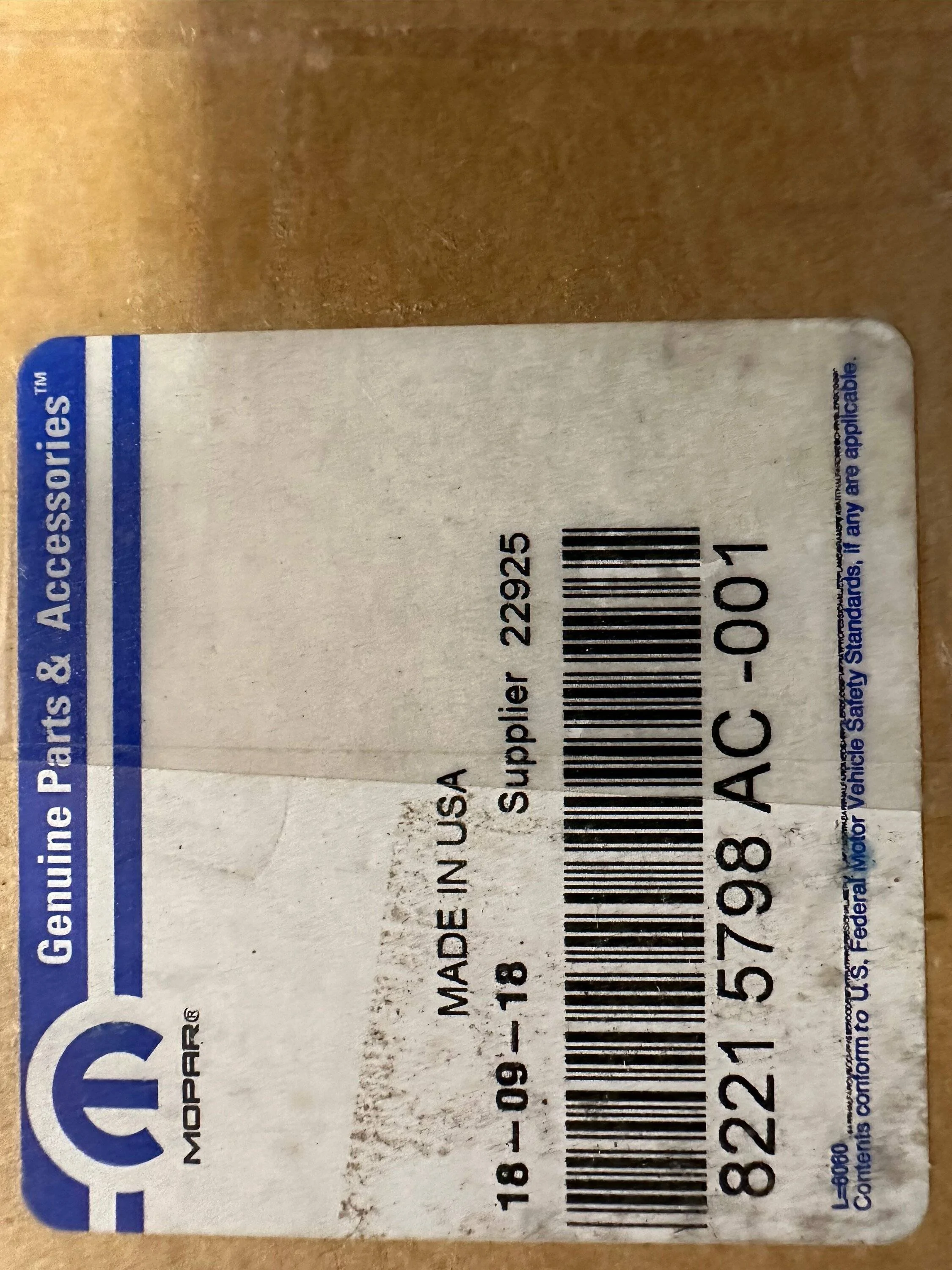Jeep Gladiator Factory AUX Switch - New in Box IMG_9332