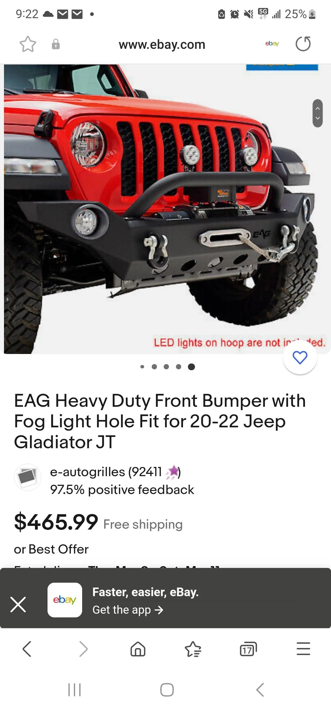 Jeep Gladiator Jeep gladiator bumper fit Screenshot_20230304_212223_Samsung Internet