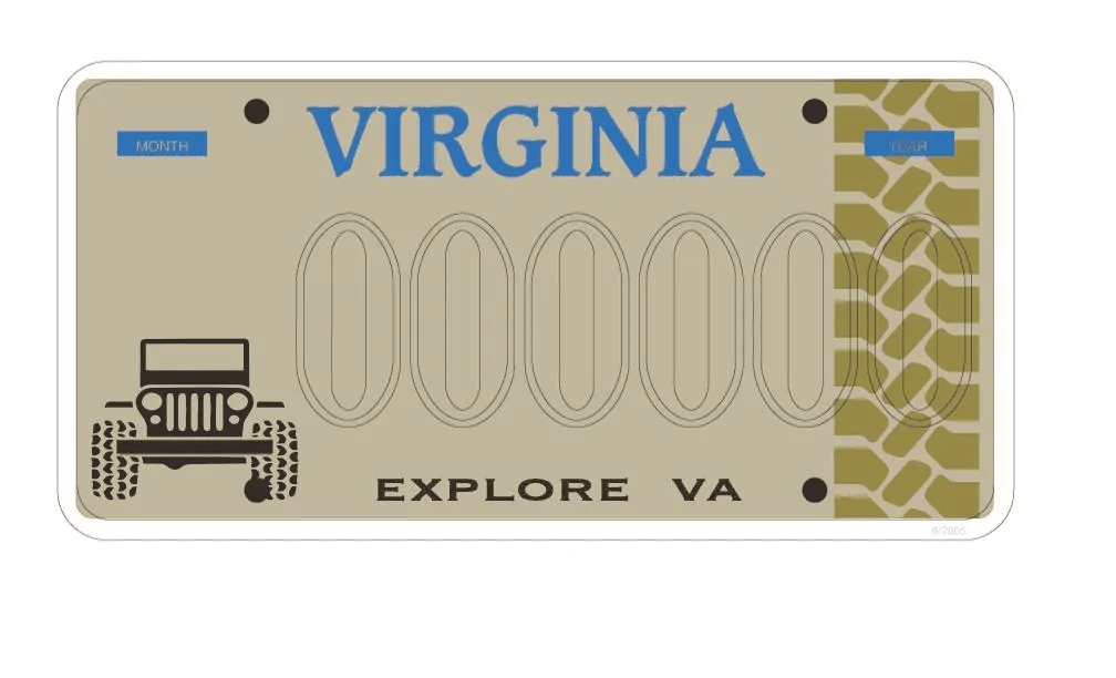 Jeep Gladiator Process begins for VA offroad plate 1678118349860