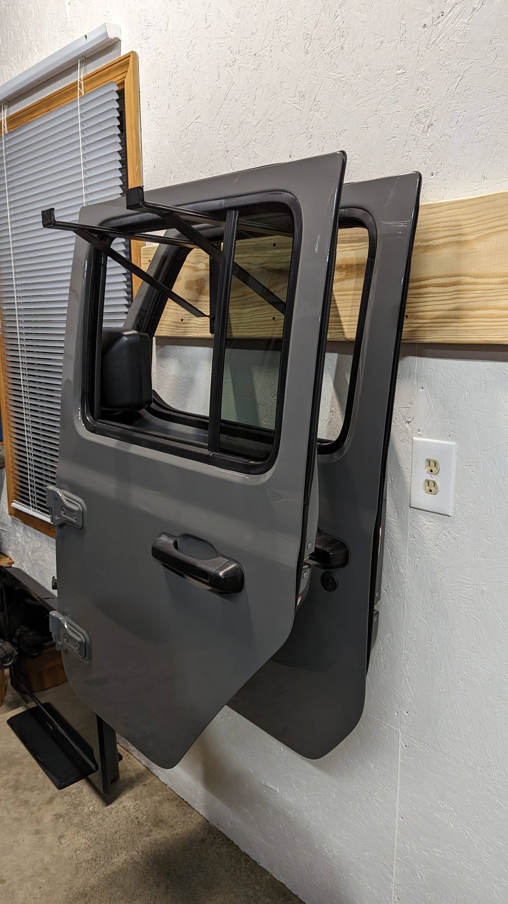 Jeep Gladiator Door Storage Hangers - Wall Mount PXL_20230306_003055271