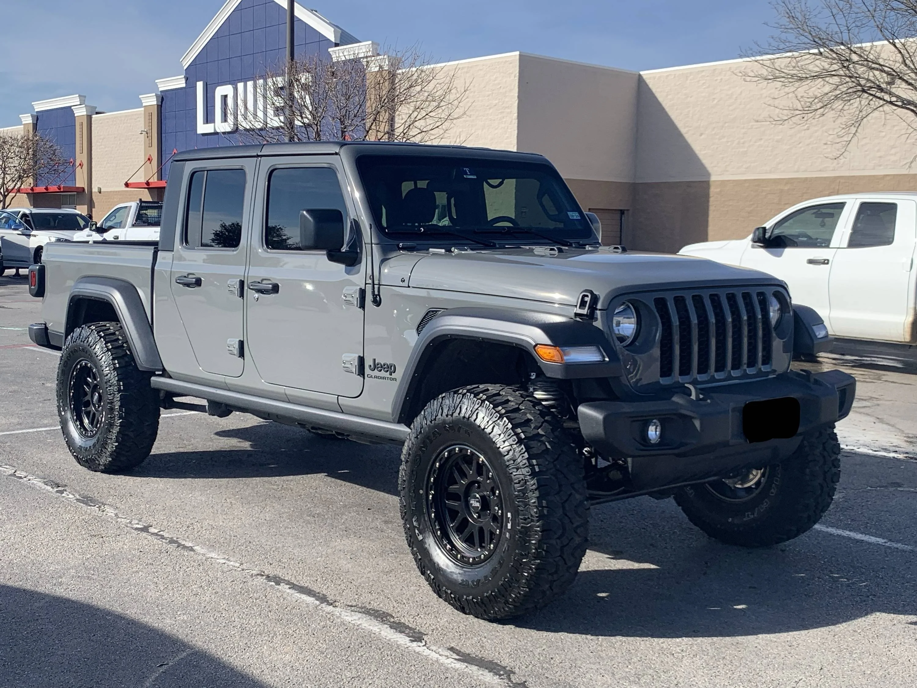 Jeep Gladiator Set of 2 Rubicon Rocker Rock Rails - Stock truck