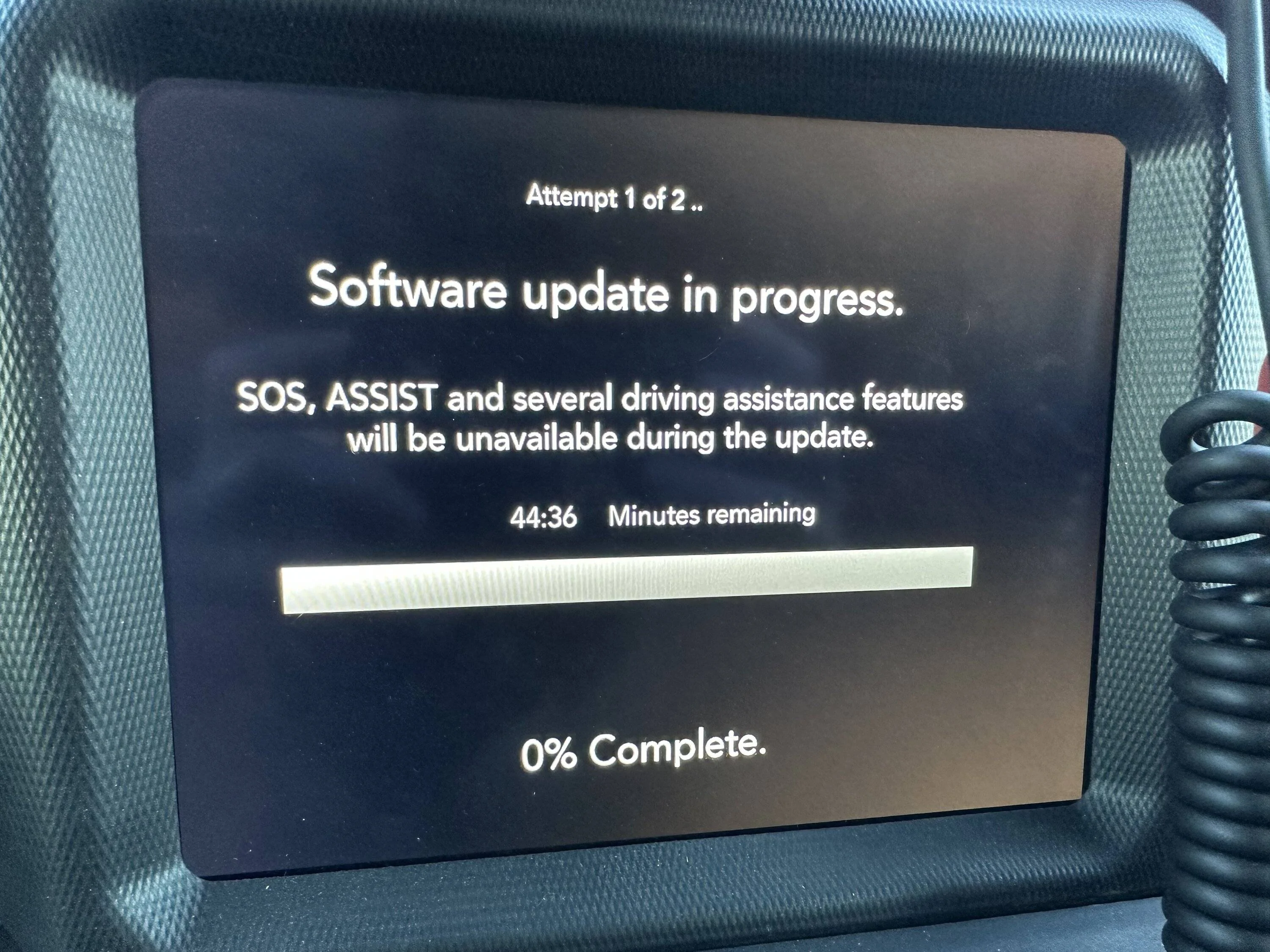 Jeep Gladiator New Gladiator Software Update Prompt IMG_1263