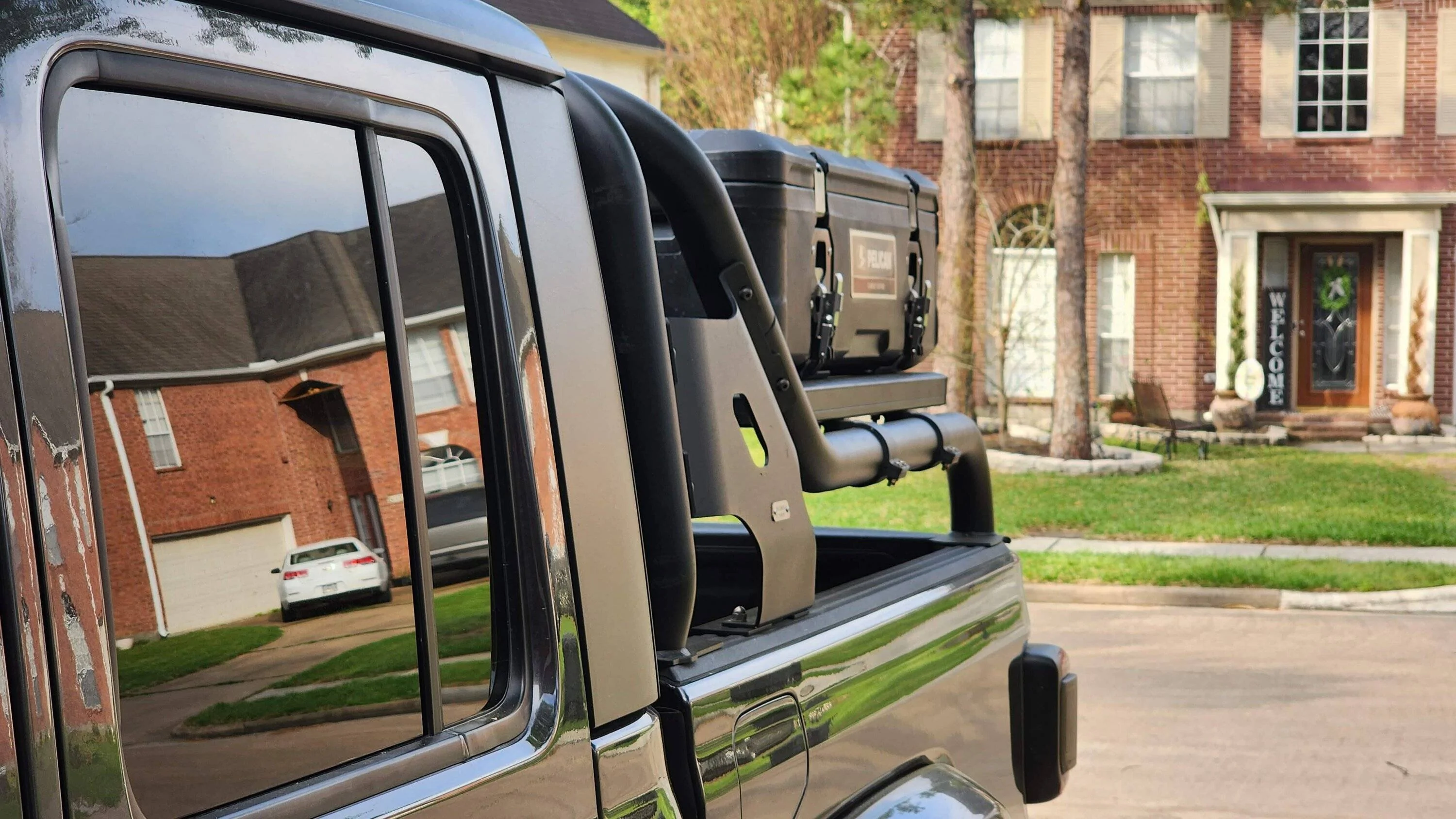 Jeep Gladiator Mounted a Rhino Rack to my Maximus 3 Chase bar. 20230309_083656