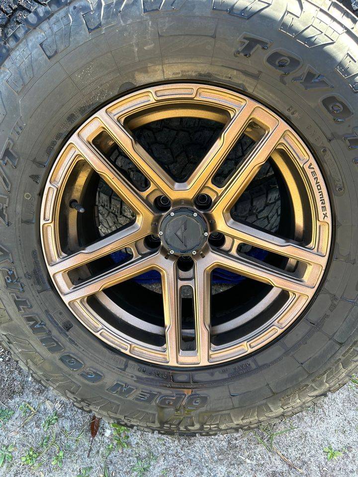 Jeep Gladiator 17" Bronze Venomrex Flow forged wheels and Toyo Open Country AT III p285/70r17 7EA26E76-EB17-42B9-90B0-C69E8E2231B1