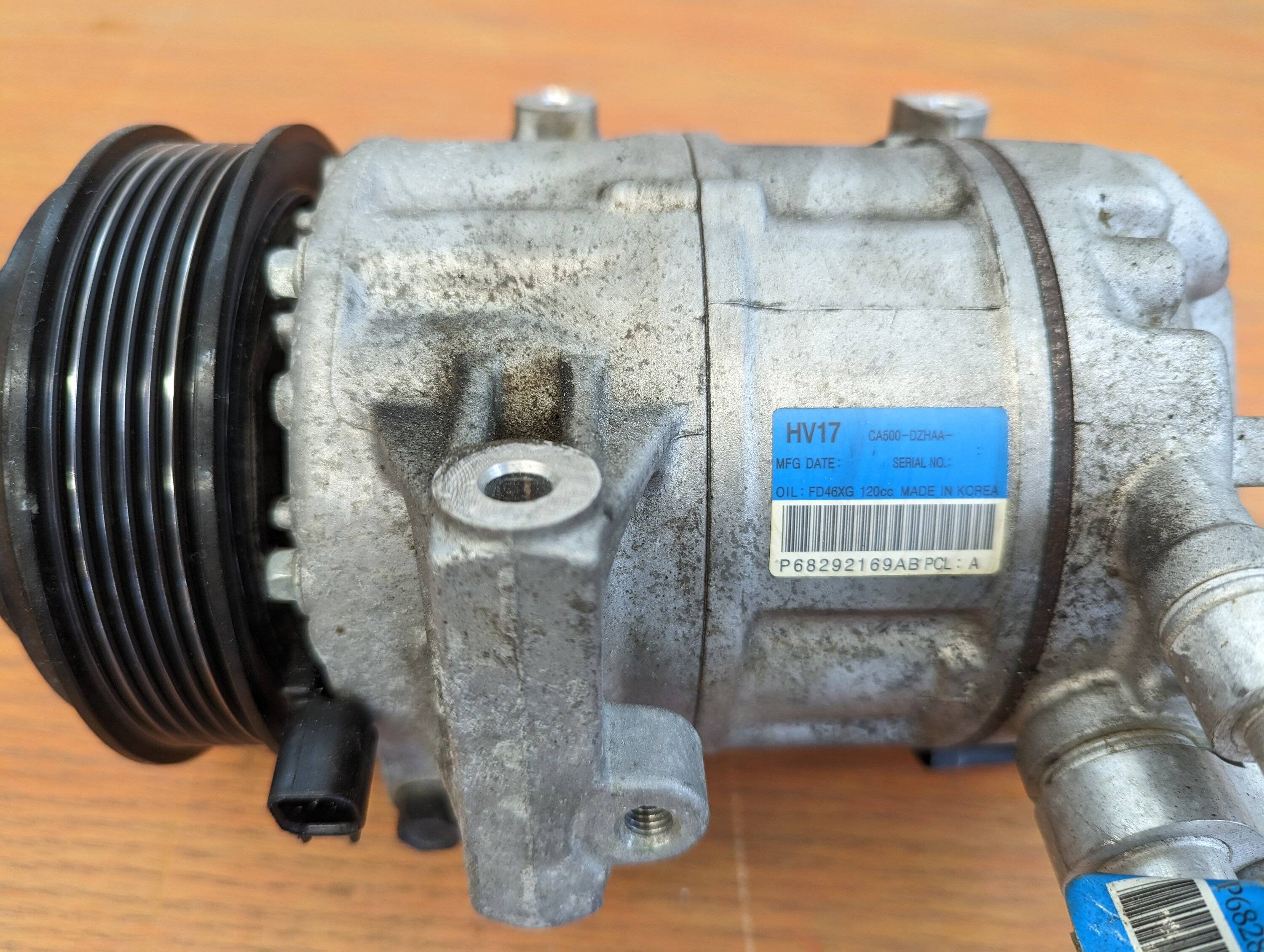 Jeep Gladiator HV17 A/C compressor 2023-03-12 17.13.13