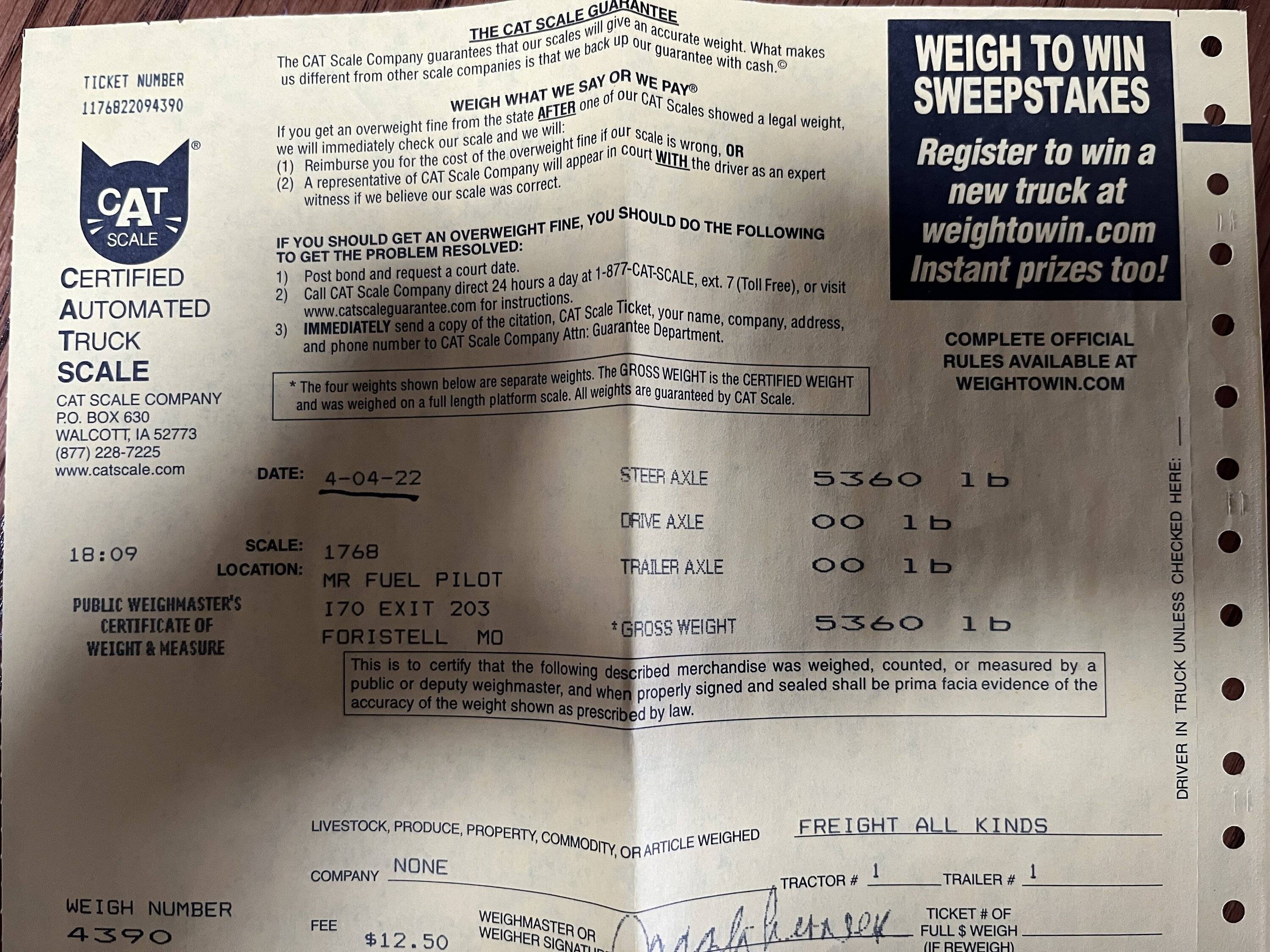 Jeep Gladiator Lower MPG than expected. Anyone else? Cer Wt Apr 2022.JPG