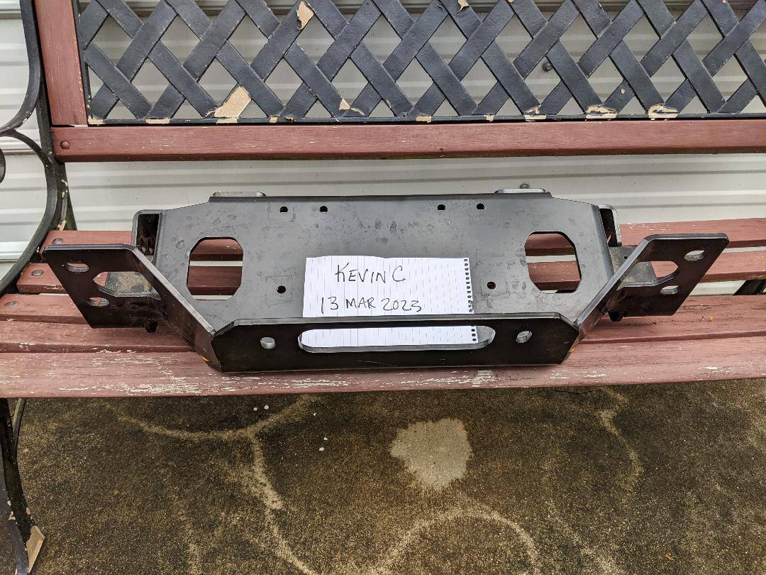 Jeep Gladiator Warn Winch Mounting Plate JT/JL Steel Bumper winch6