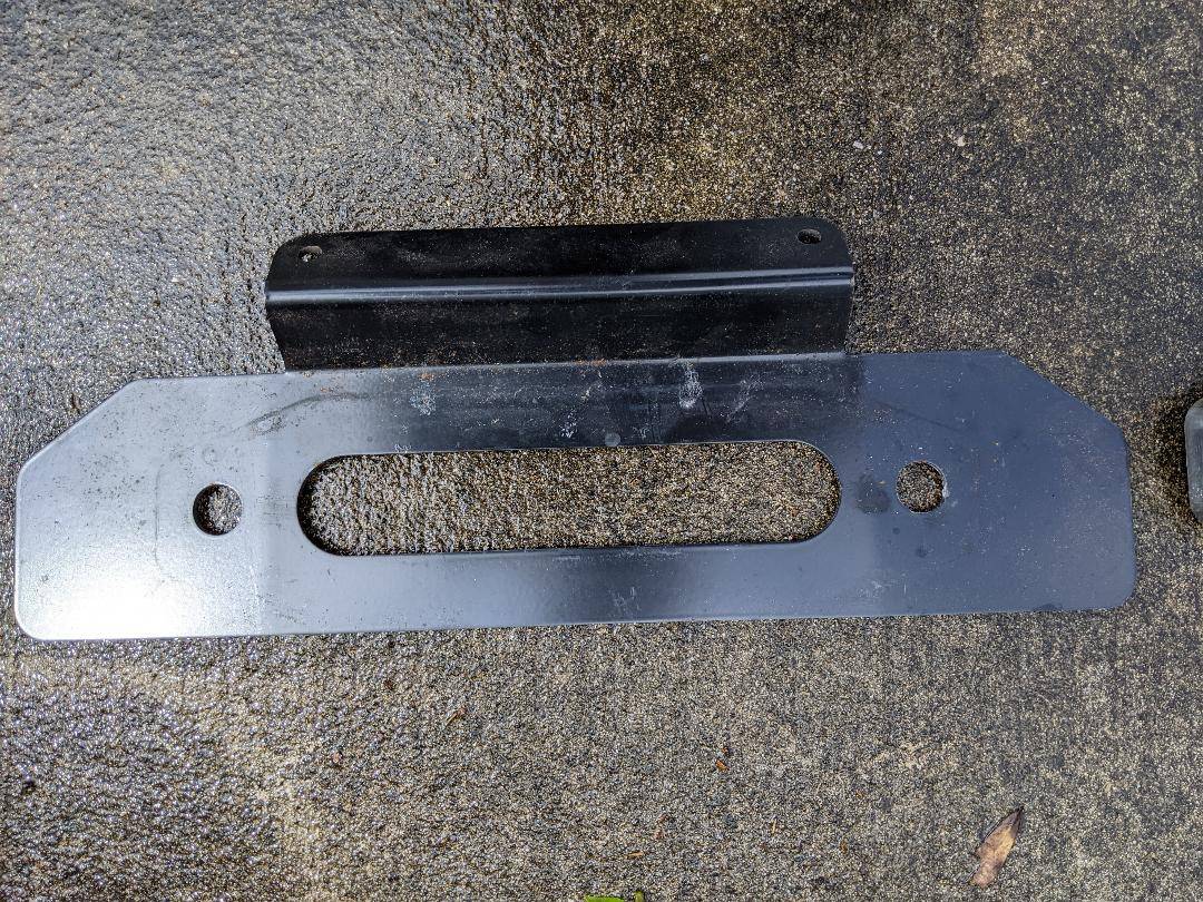 Jeep Gladiator Warn Winch Mounting Plate JT/JL Steel Bumper winch4