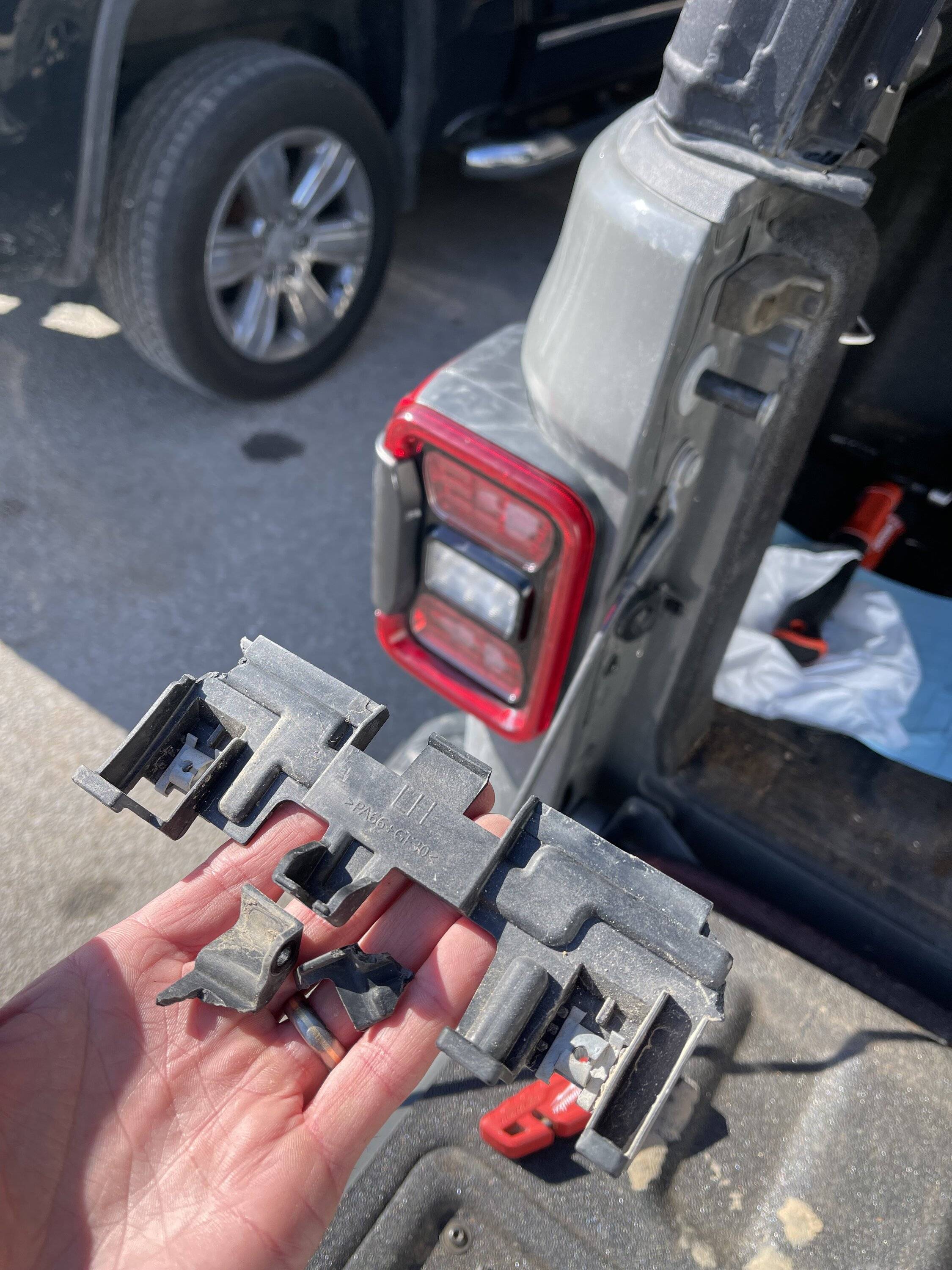 Jeep Gladiator Tail light mounting bracket part # IMG_7142
