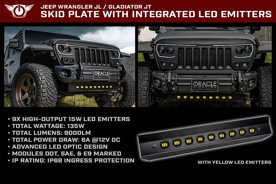 Jeep Gladiator LED Aux Light Integrated Front Skid Plate Concept 51736432754_918489d8ea_