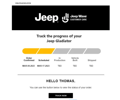 Jeep Gladiator 2023 Jeep Gladiator Order…What step are you in? 2nd jeep brand email