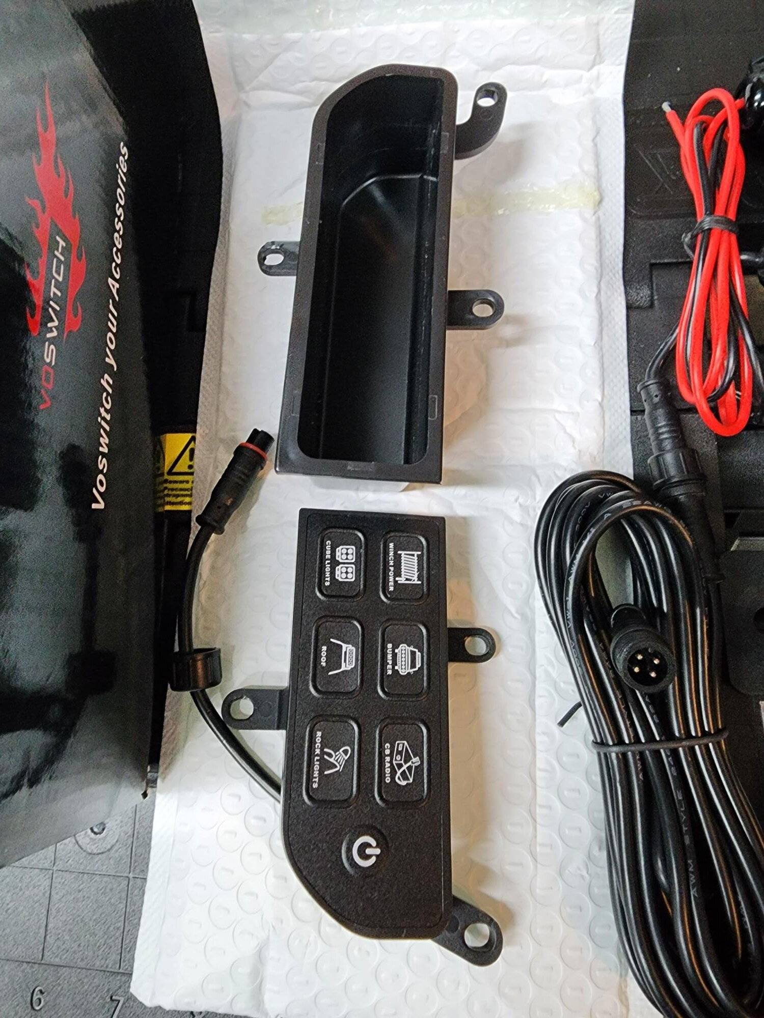 Jeep Gladiator Voswitch JL300 Lower Dash Switch Panel Compatible with Jeep Wrangler JL JLU 2018 - Current and Gladiator 2020+ 20230219_125744