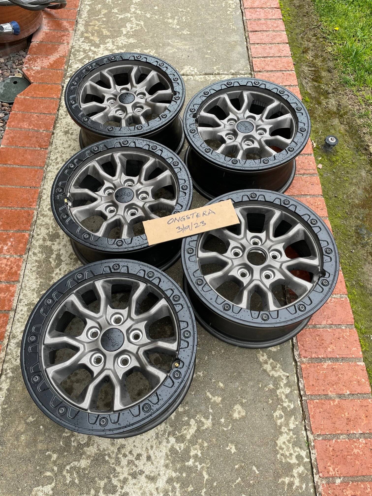 Jeep Gladiator Mopar 392 Wheelset complete set of 5 1679259808909