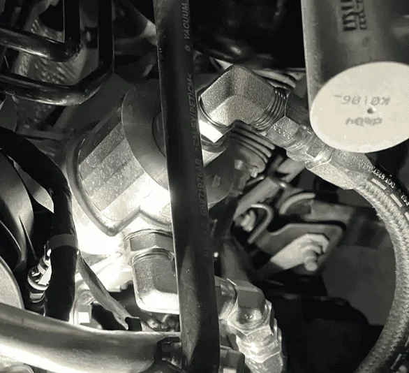 Jeep Gladiator Anatomy of the oil cooler and filter housing. bypass adapter ED 1