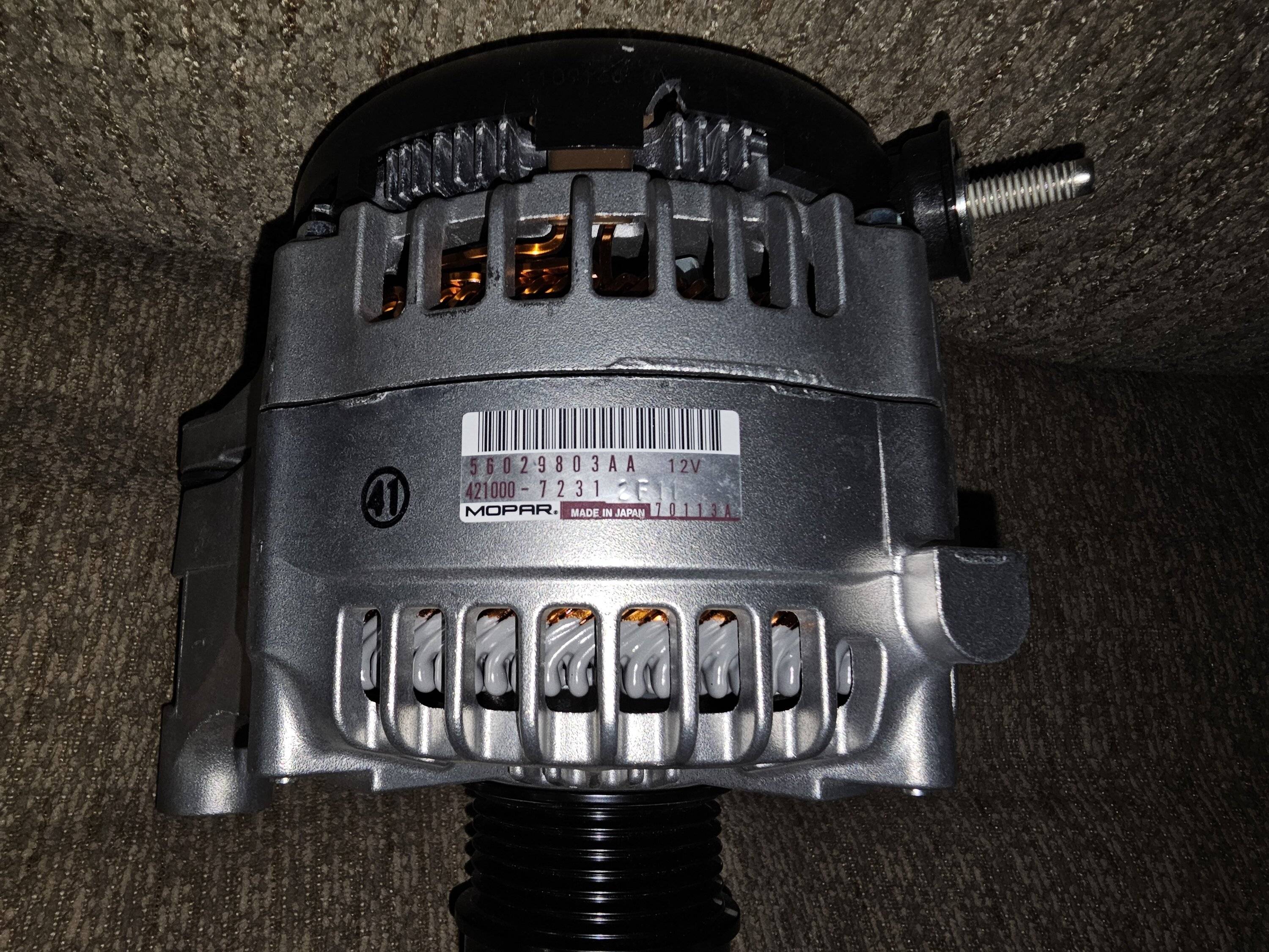 Jeep Gladiator Any issue putting the 850w fan on with the base alternator? 20230319_182735