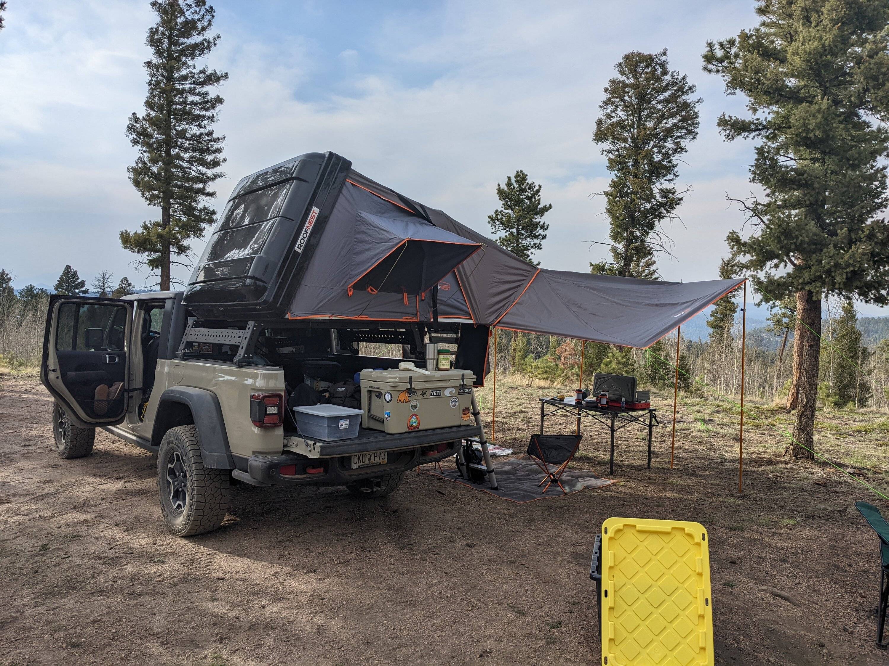 Jeep Gladiator Roofnest Condor Rooftop Tent & Awning PXL_20220514_000533598.MP