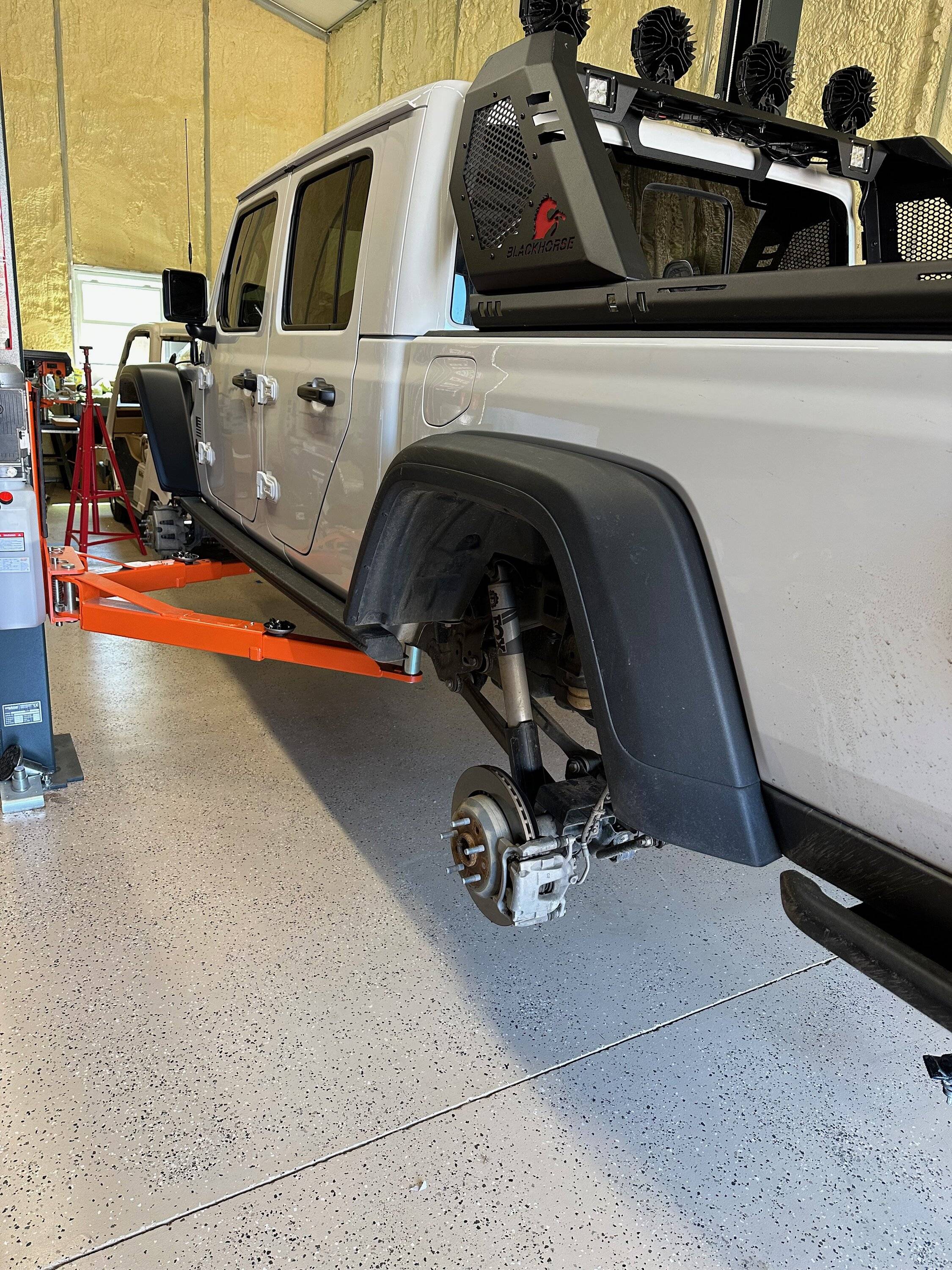 Jeep Gladiator Discount Tire mounting oversized tires IMG_9367