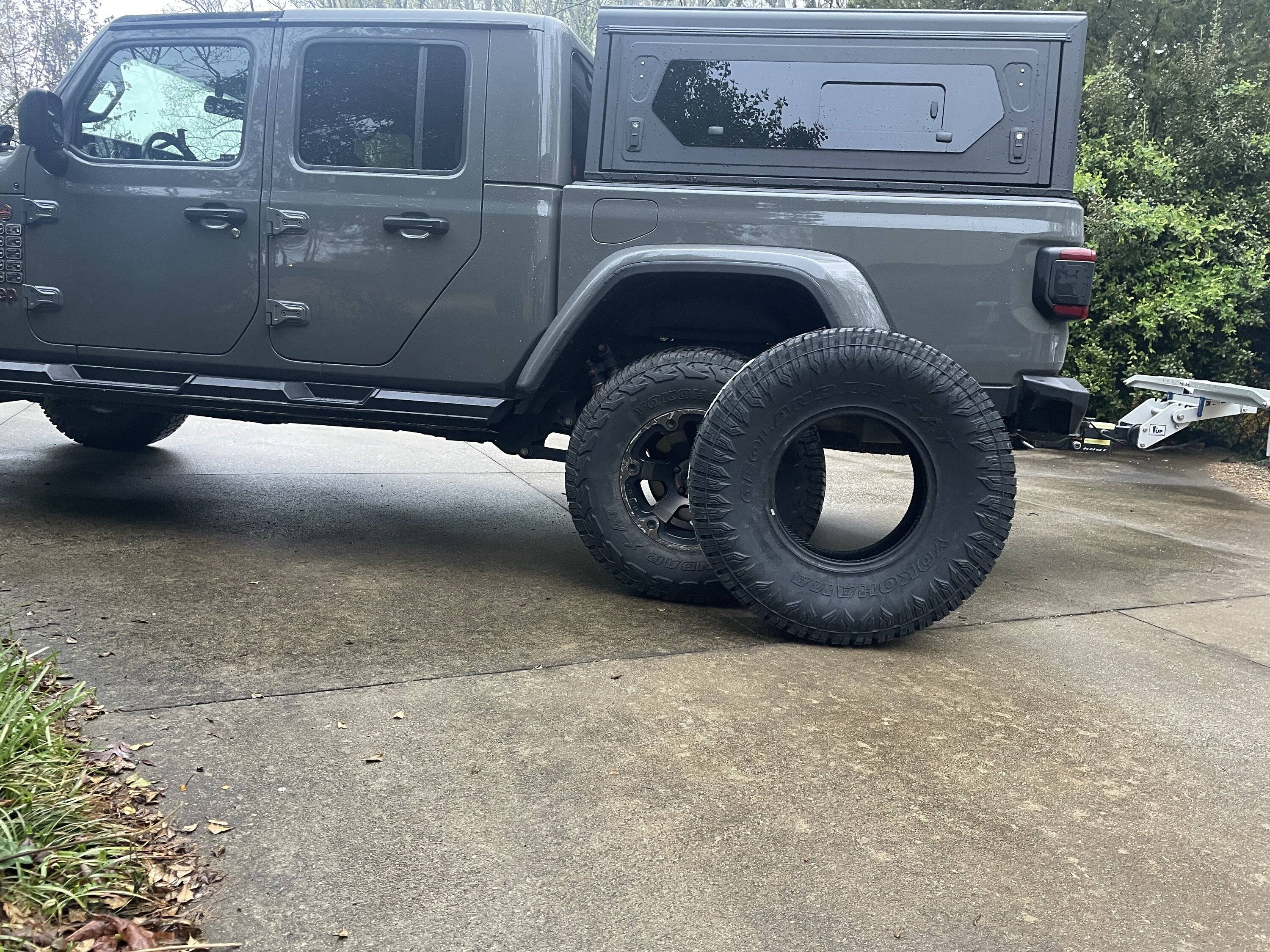 Jeep Gladiator Yokohama Geolandar X-AT LT37/12.50R17 at wally world $270 each BB8C1485-5D72-48DF-92EF-E62B103939A4